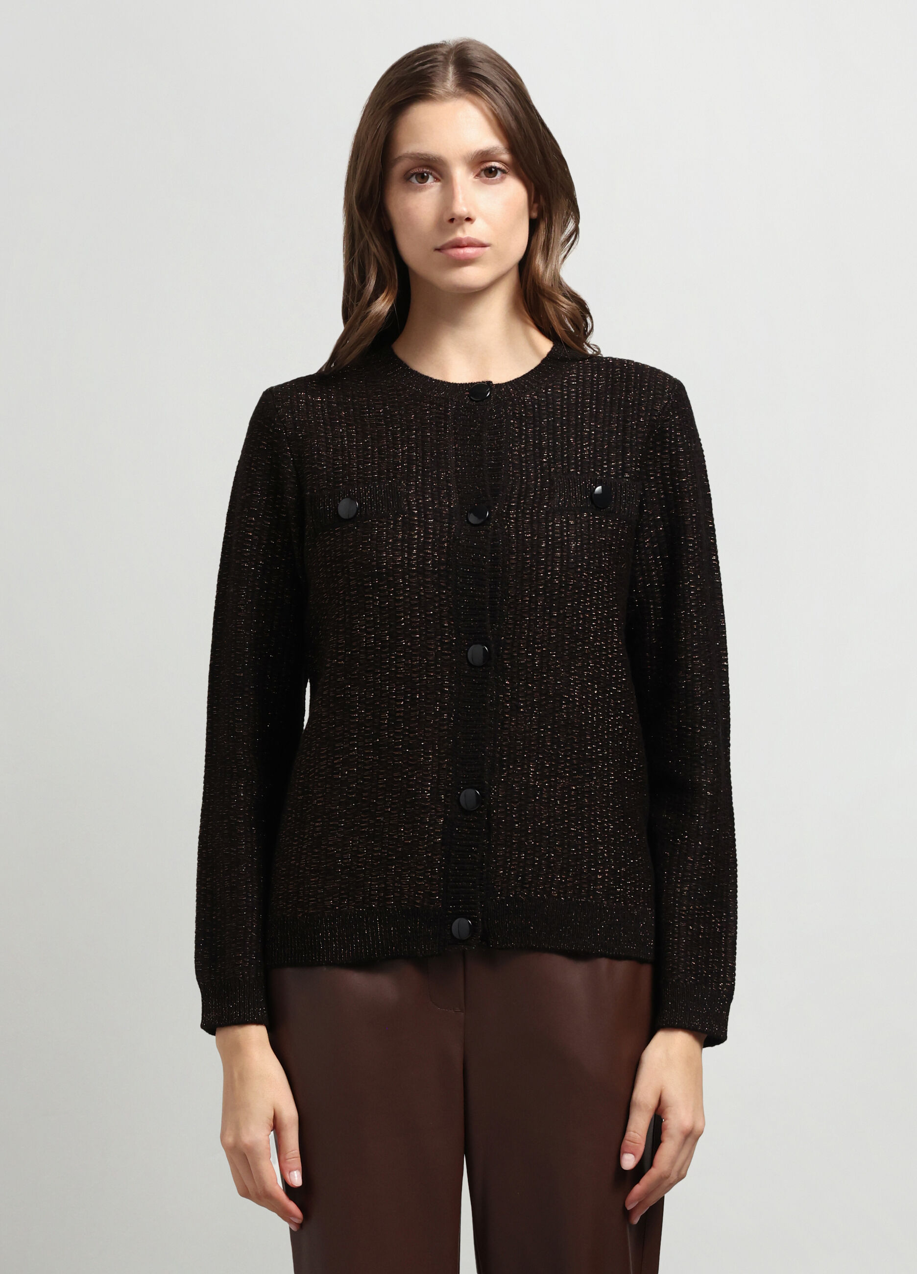 Cardigan misto lana donna_0