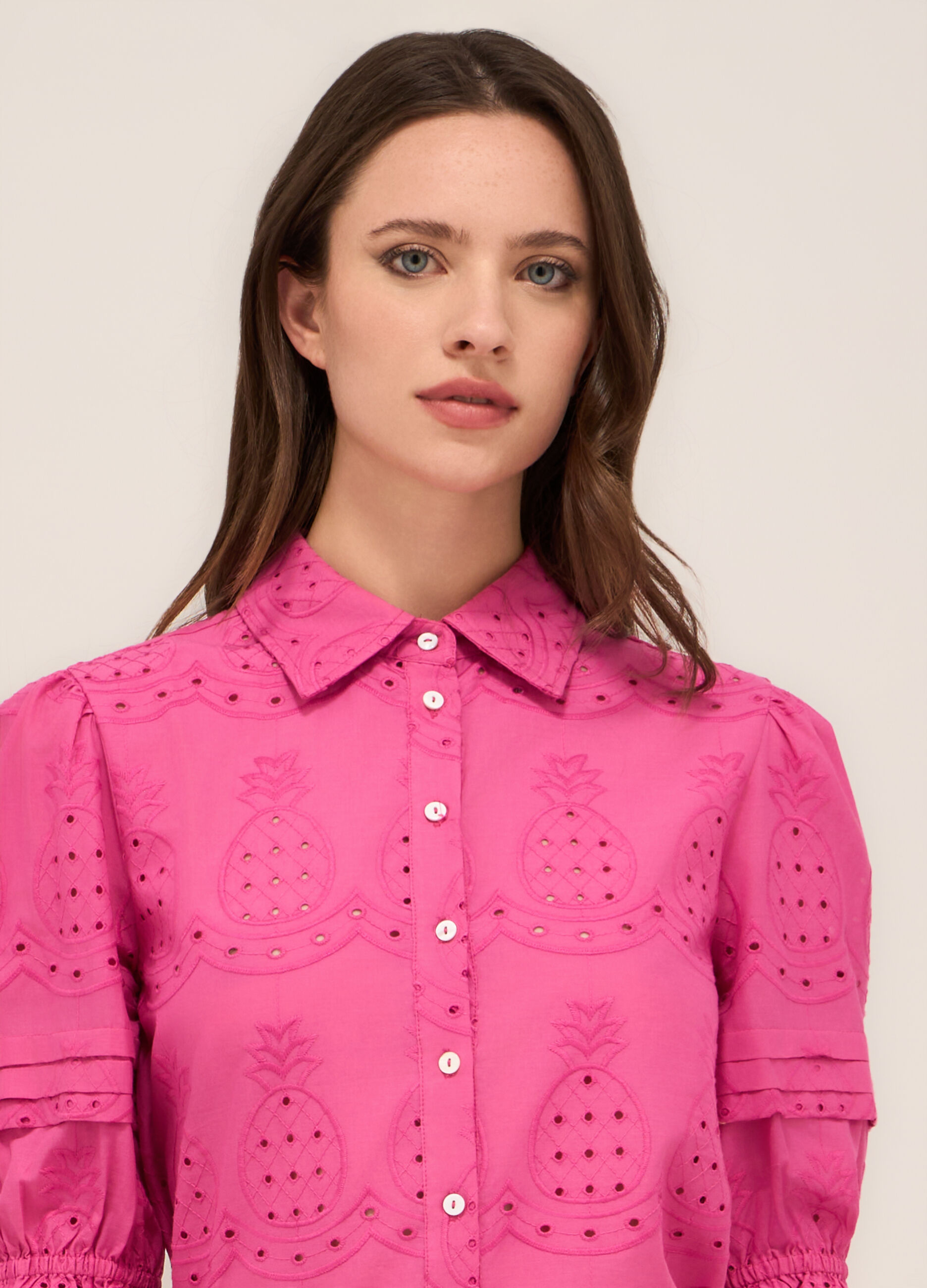 Camicia in puro cotone sangallo donna_2