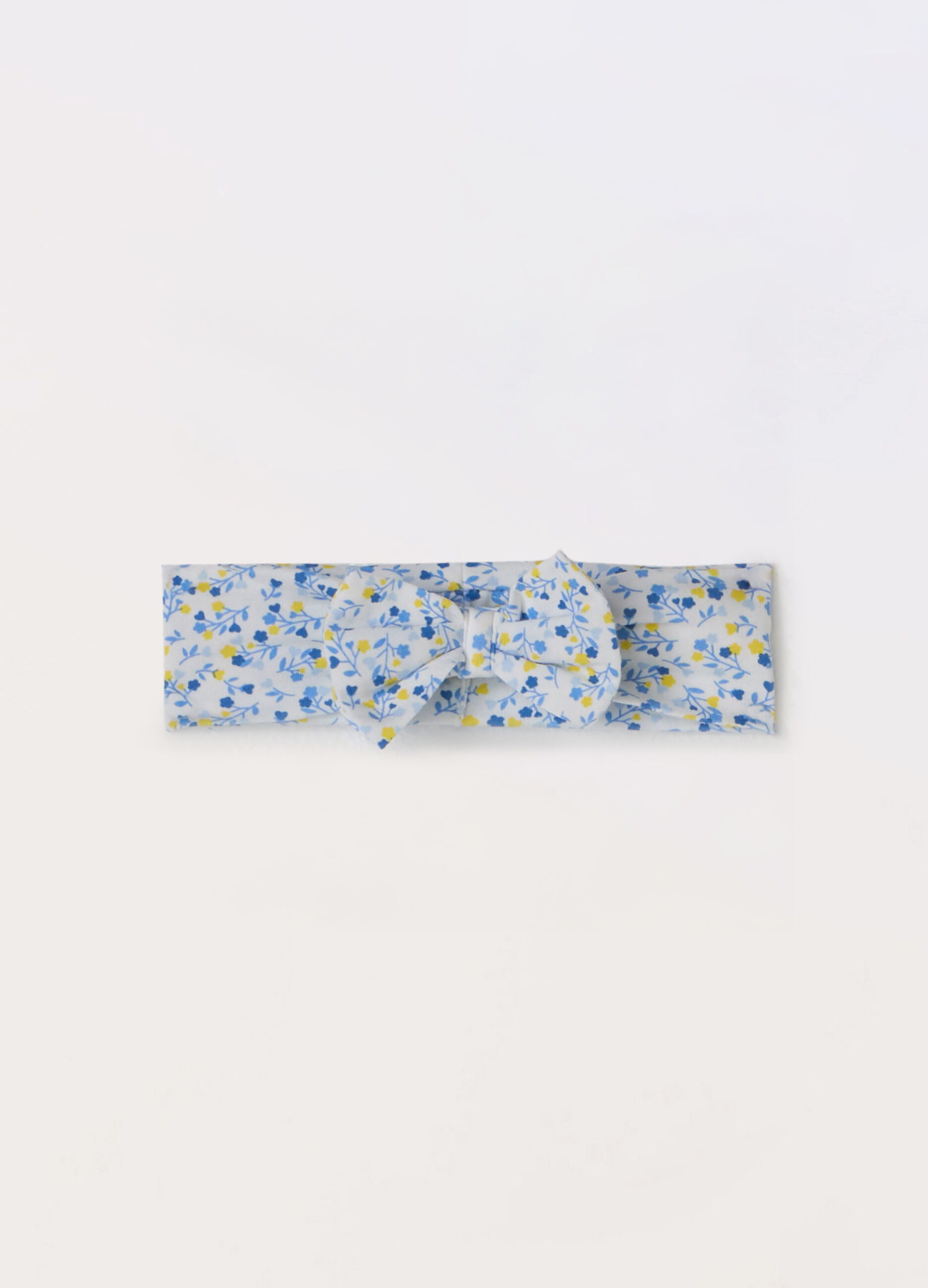 Fascetta per capelli in jersey di cotone stretch neonata_0
