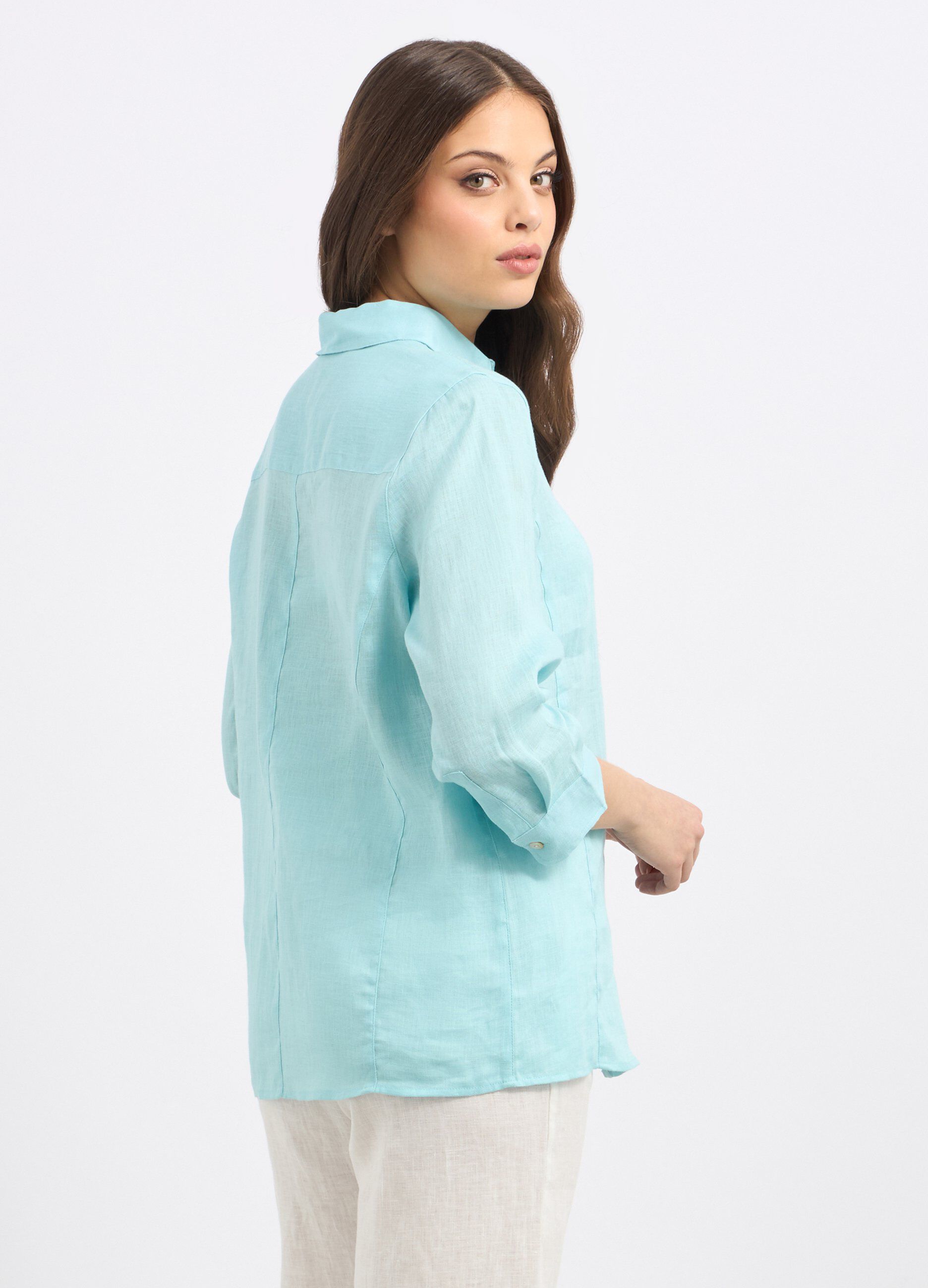 Camicia in puro lino donna_1