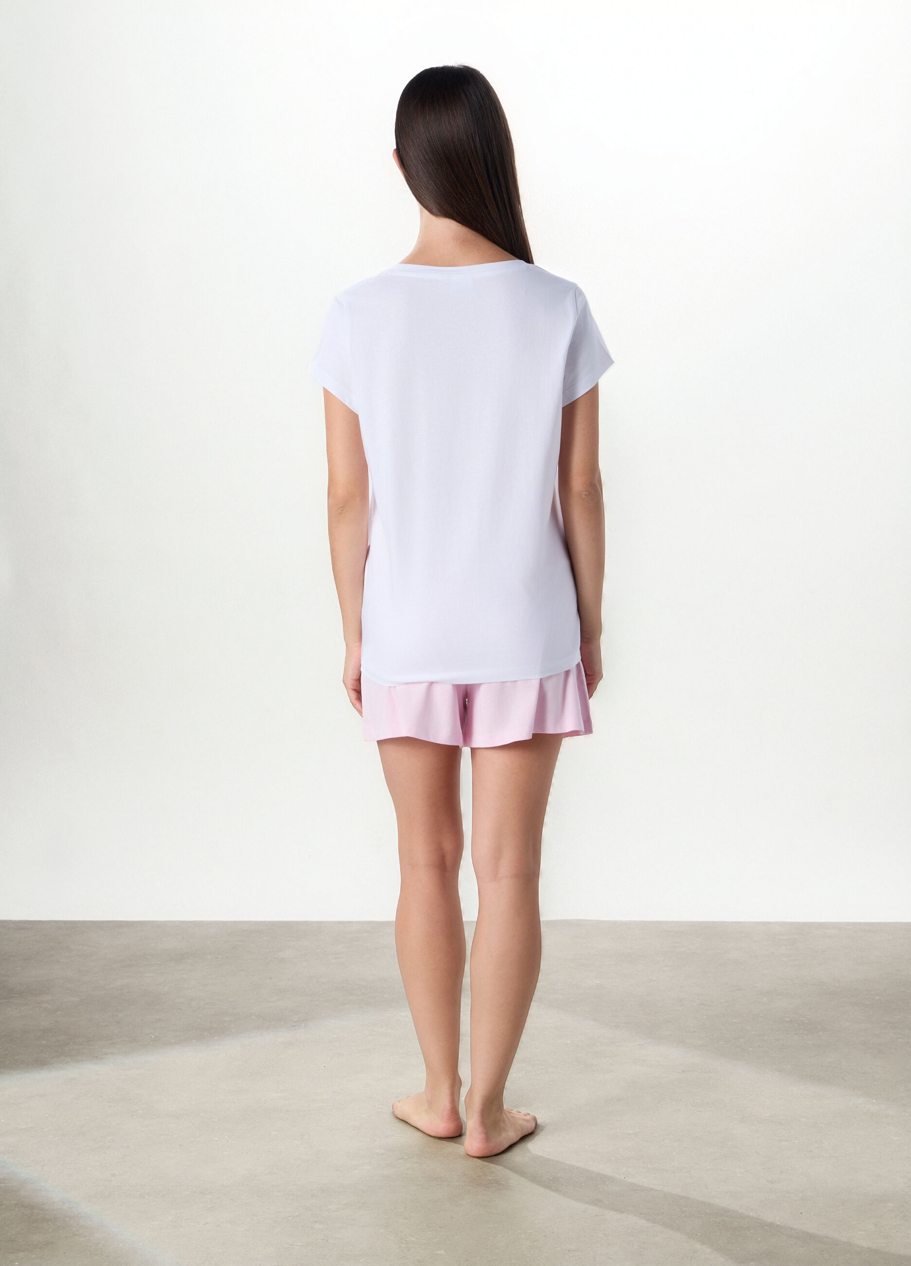 Pigiama corto Cattivissimo Me in jersey di puro cotone donna_1