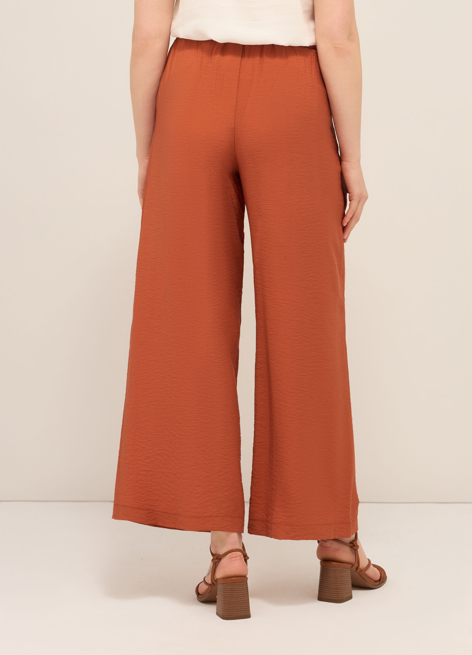 Pantaloni palazzo misto viscosa donna_1