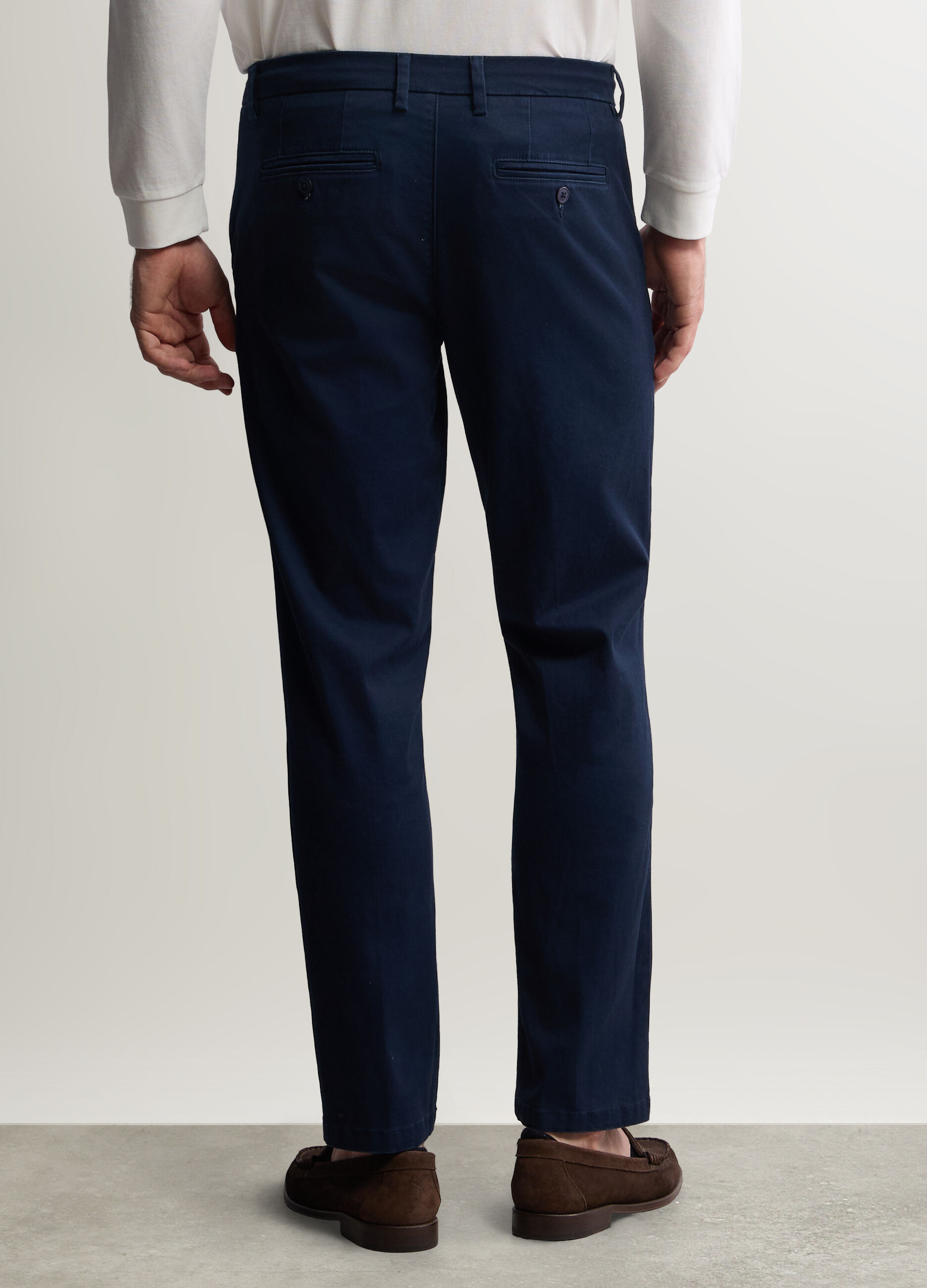 Pantaloni chino slim fit in cotone stretch uomo