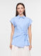 Camicia Fit Slim con colletto alla francese in puro cotone donna_0