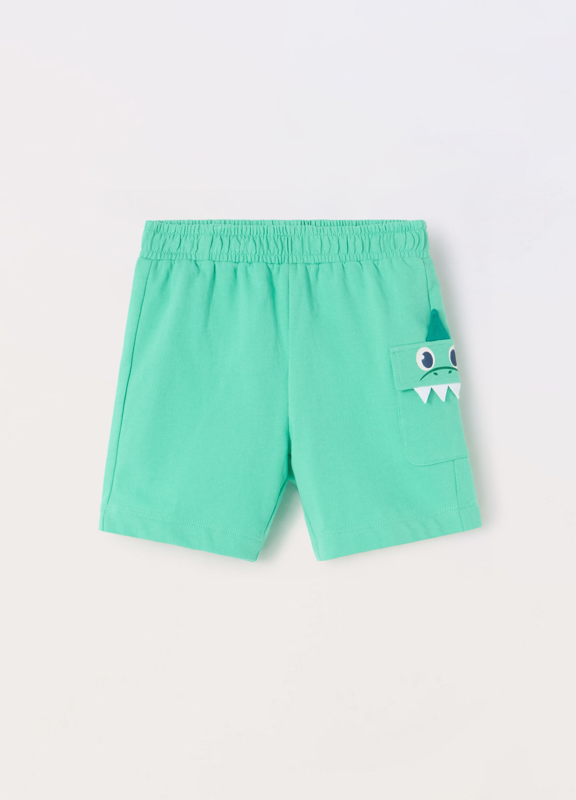 Shorts in french terry di puro cotone neonato_0