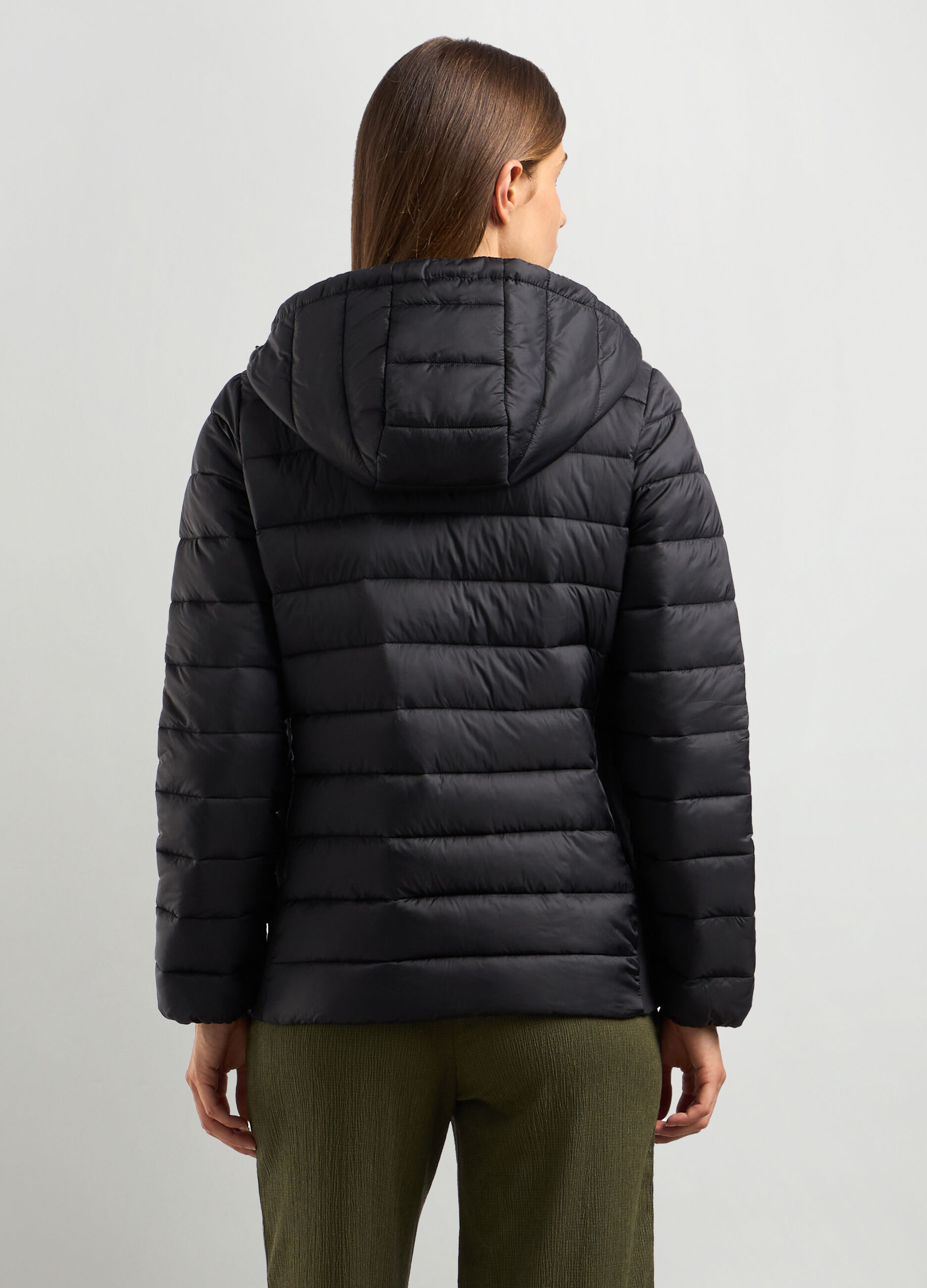 Giubbino imbottito con cappuccio donna_1