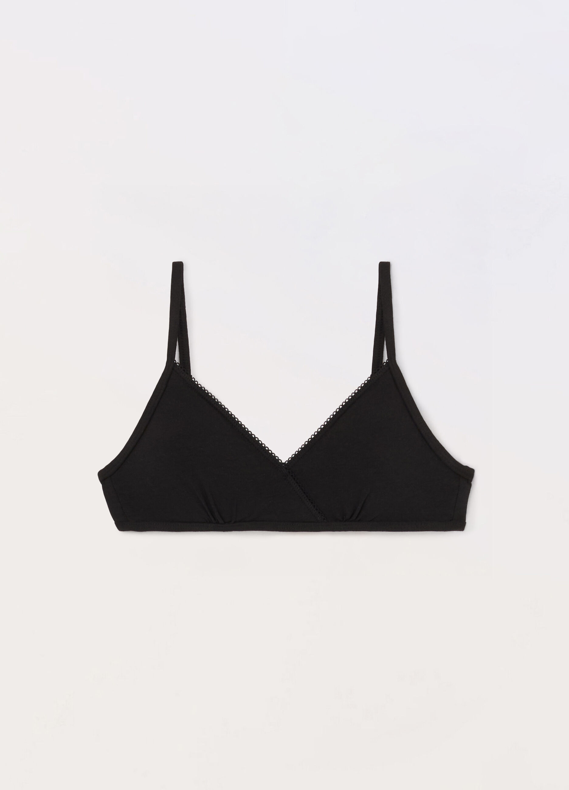 Reggiseno a triangolo in cotone stretch ragazza_0