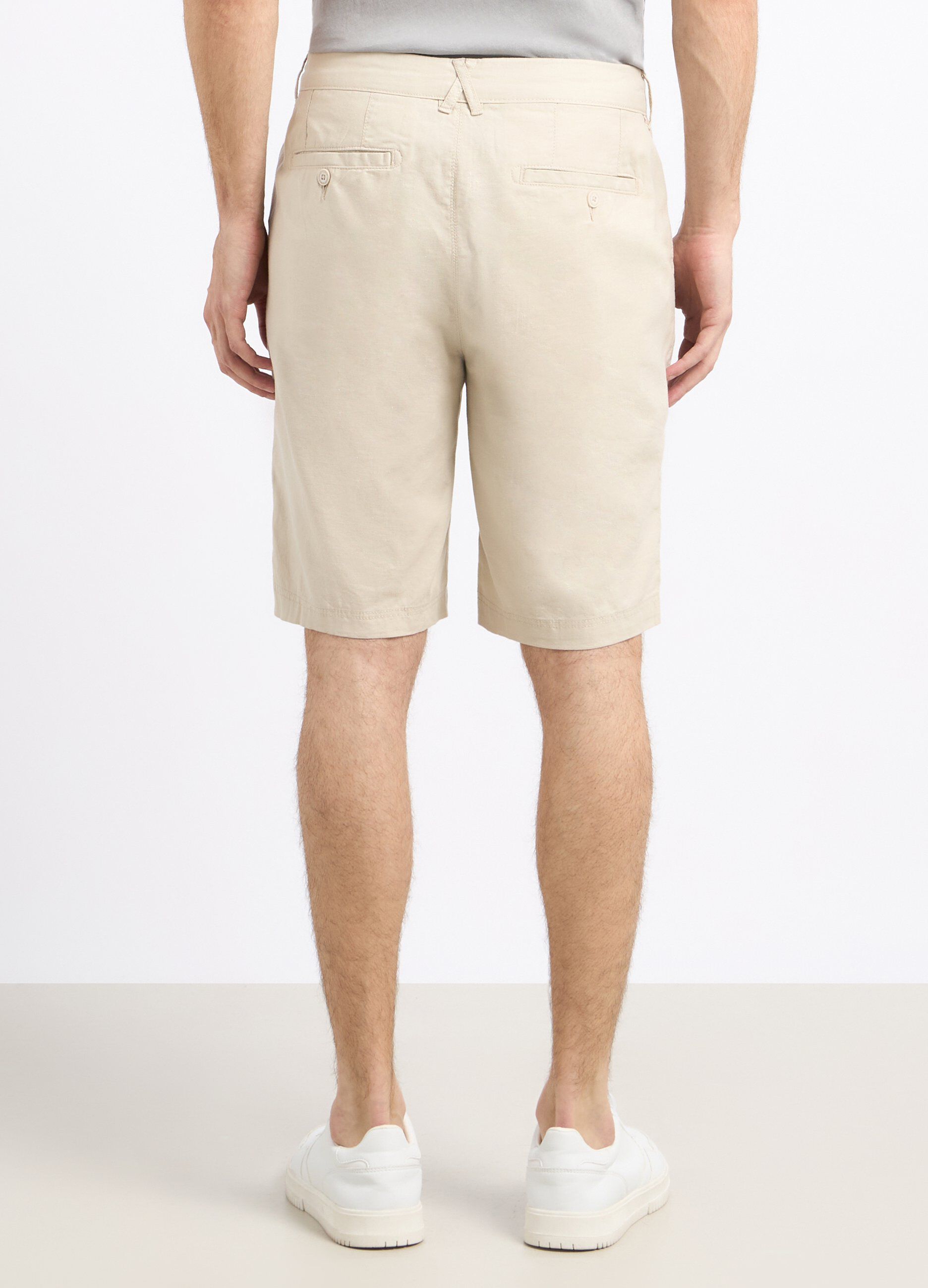 Bermuda in misto lino uomo_1
