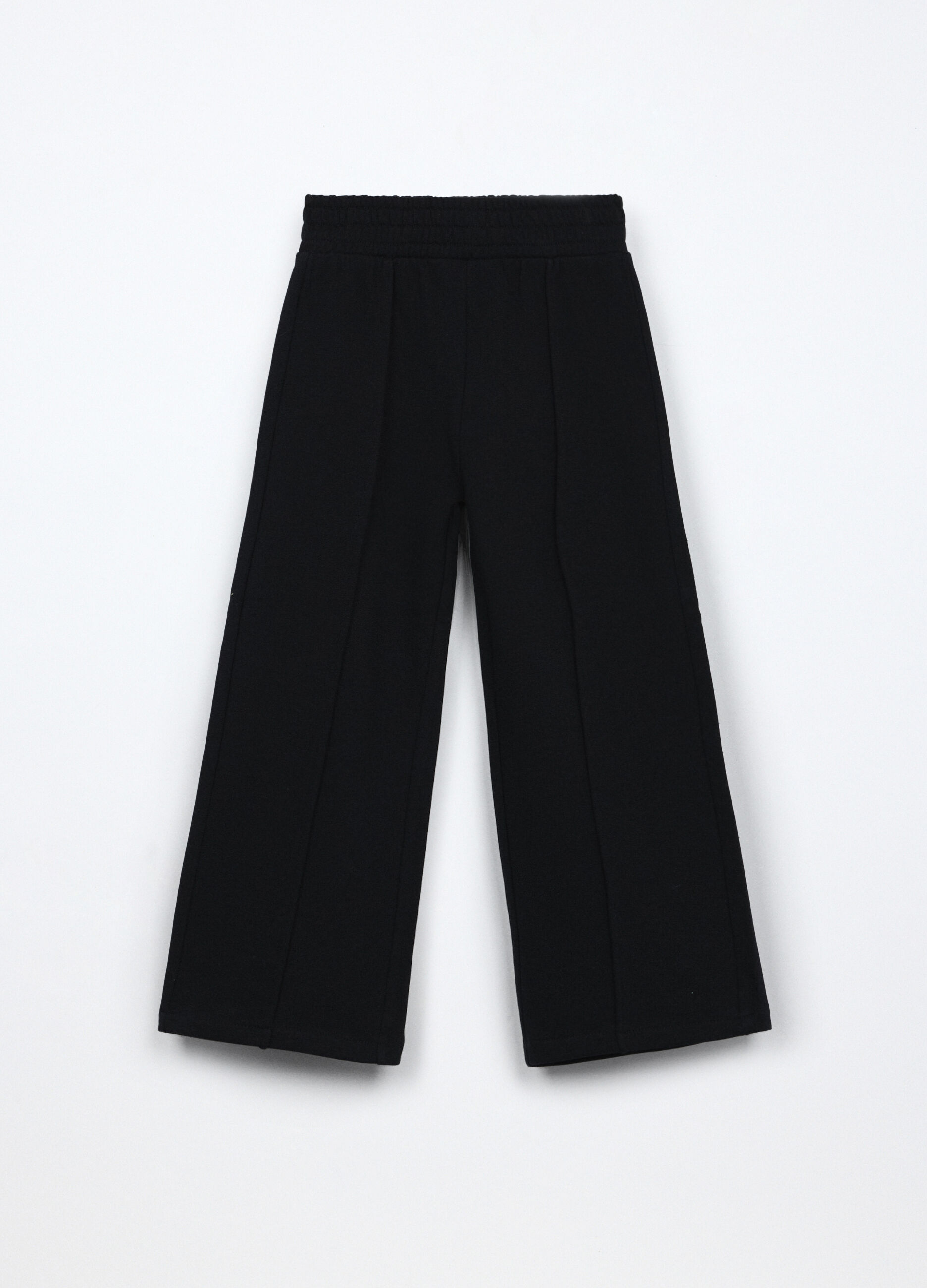 Jogger in french terry di puro cotone bambina_0