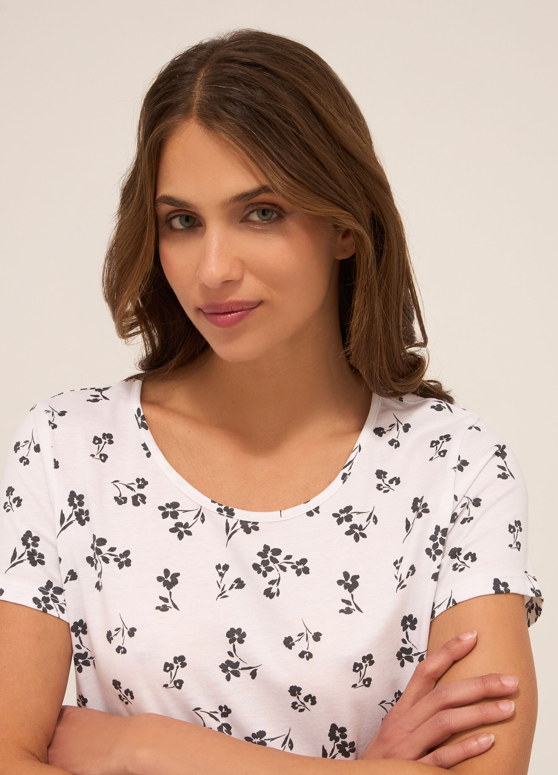 T-shirt in puro cotone donna_2
