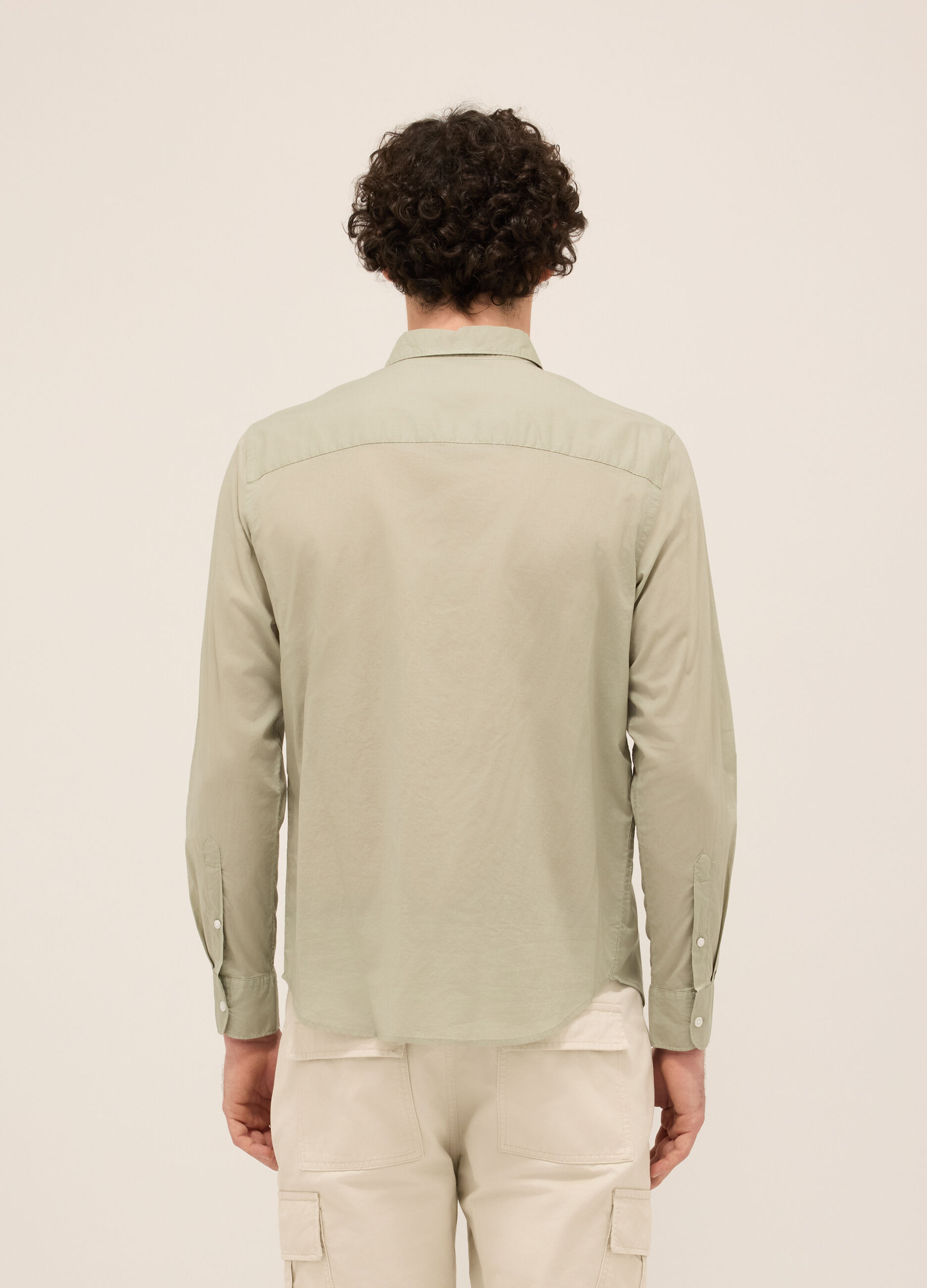 Camicia regular fit in cotone uomo_1