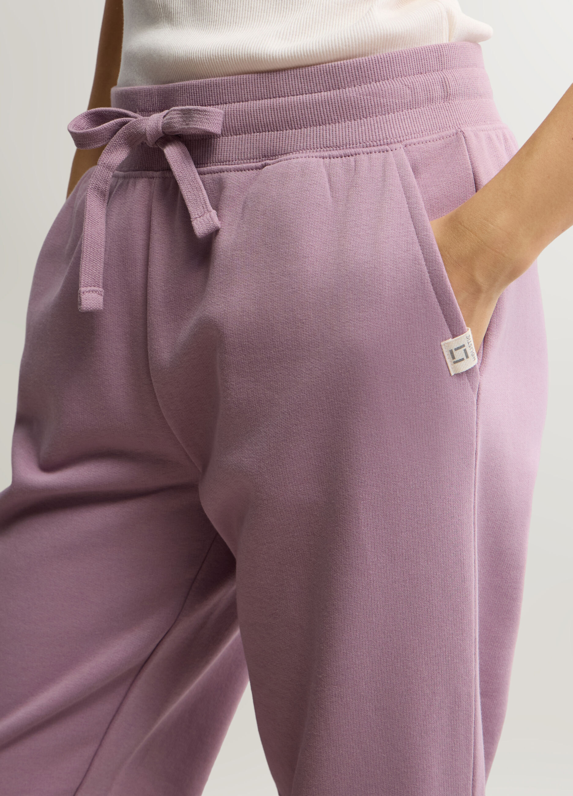 Jogger Fit Regular in misto cotone garzato stretch donna_3