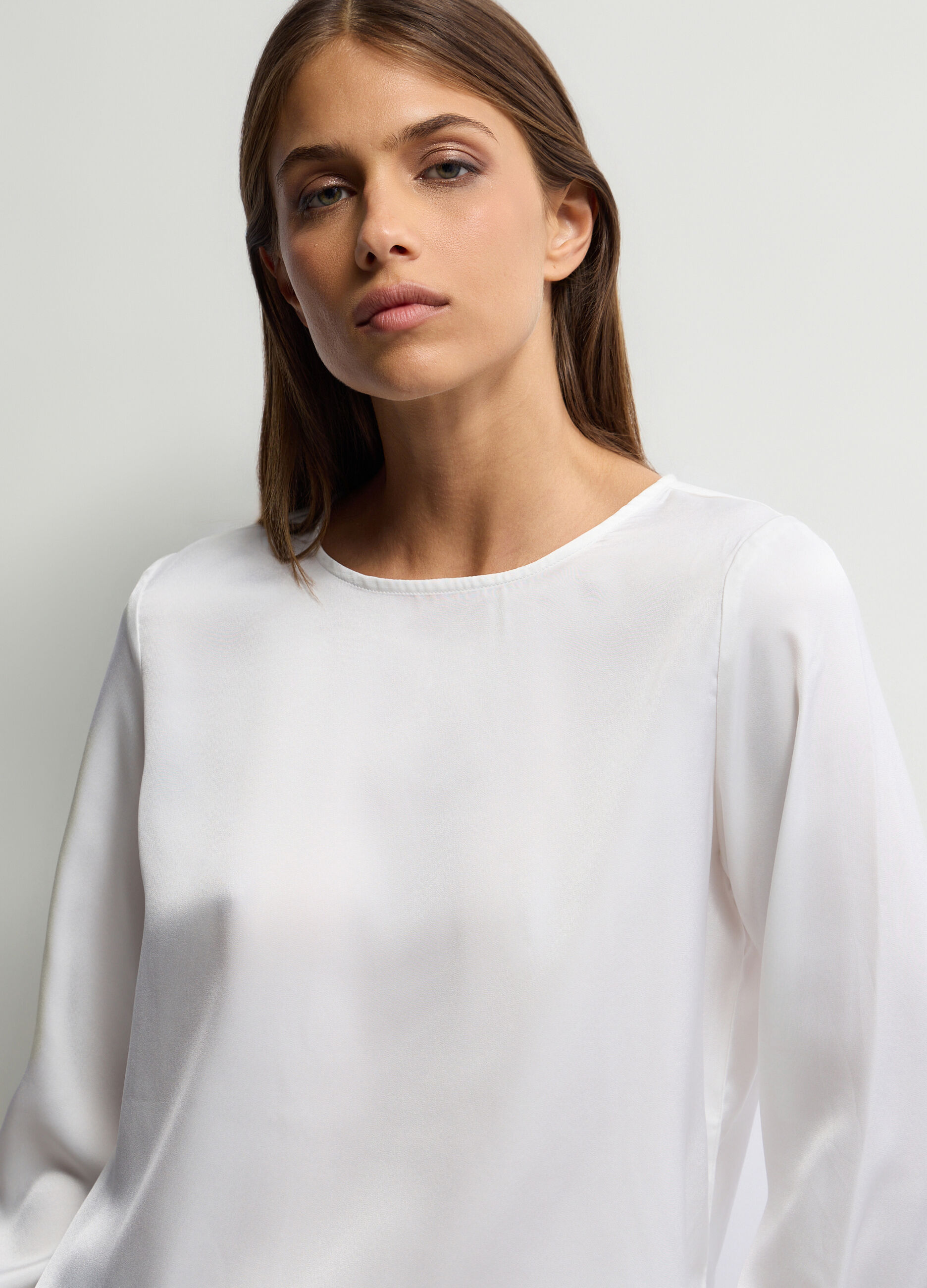 Blusa Fit Regular girocollo donna_2