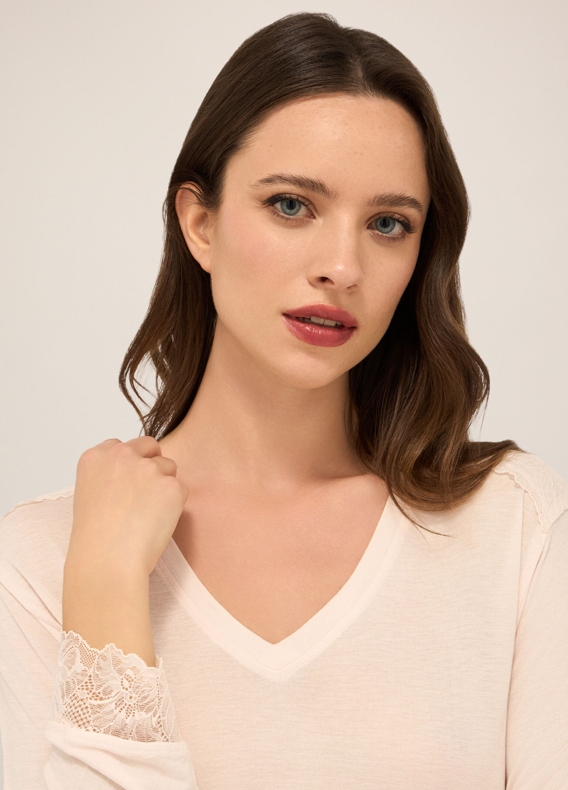 Camicia da notte in pura viscosa donna_2