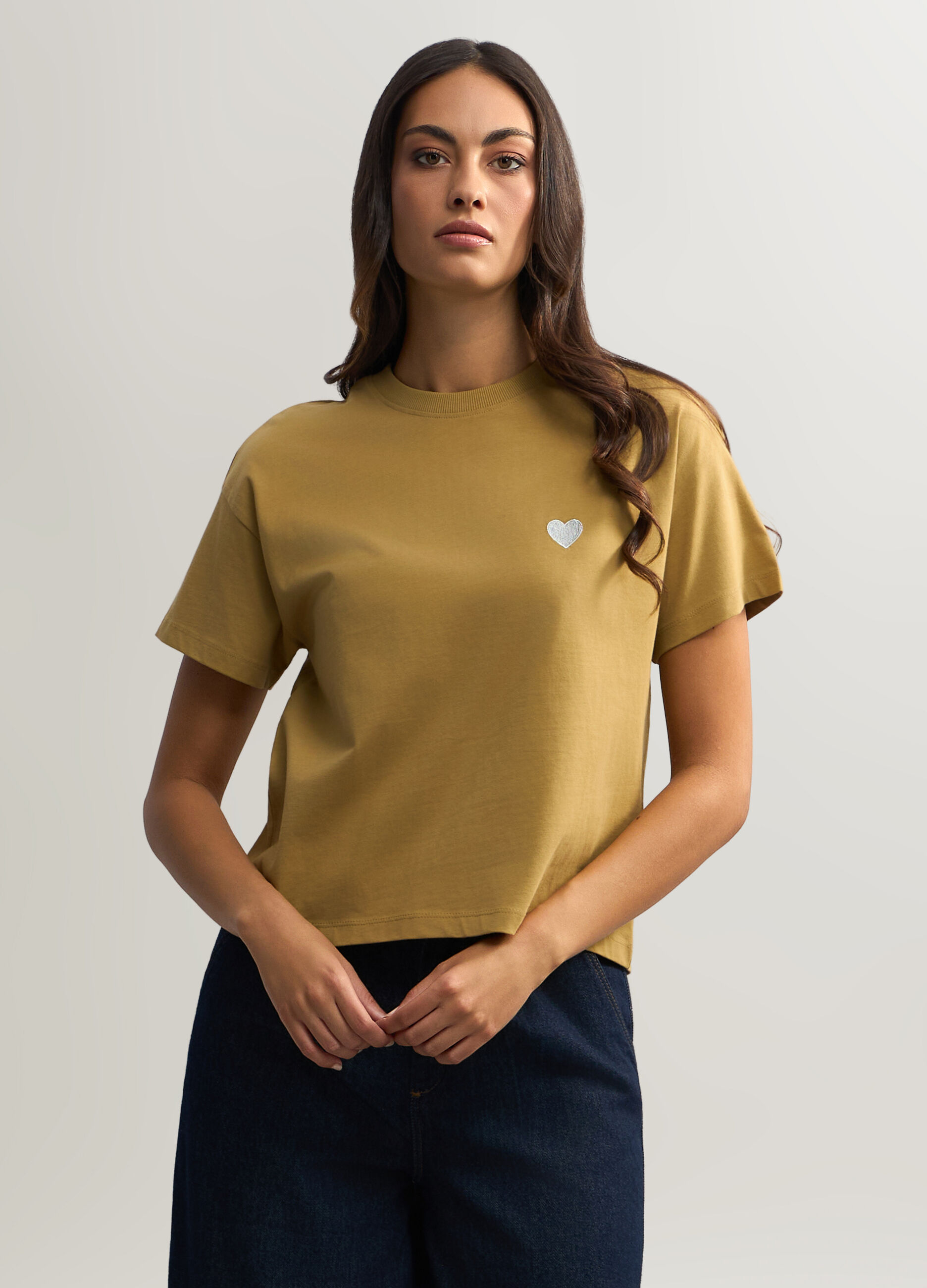 T-shirt girocollo donna_0