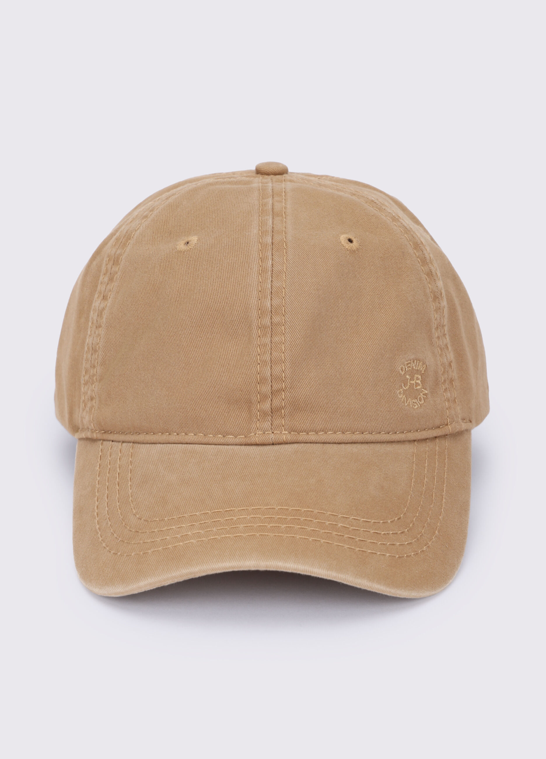 Cappello baseball in twill di puro cotone uomo_0