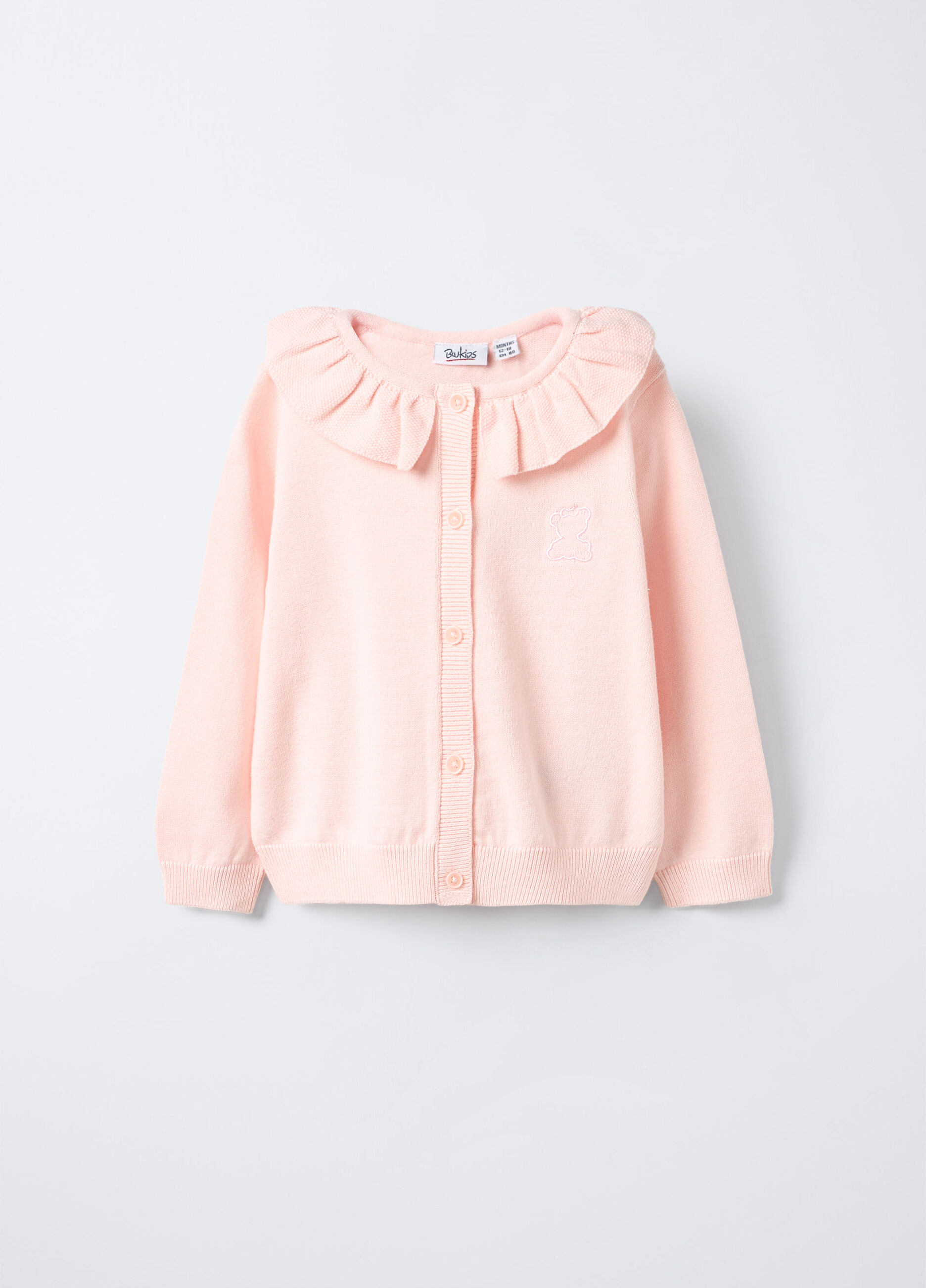 Cardigan tricot in puro cotone bimba_0