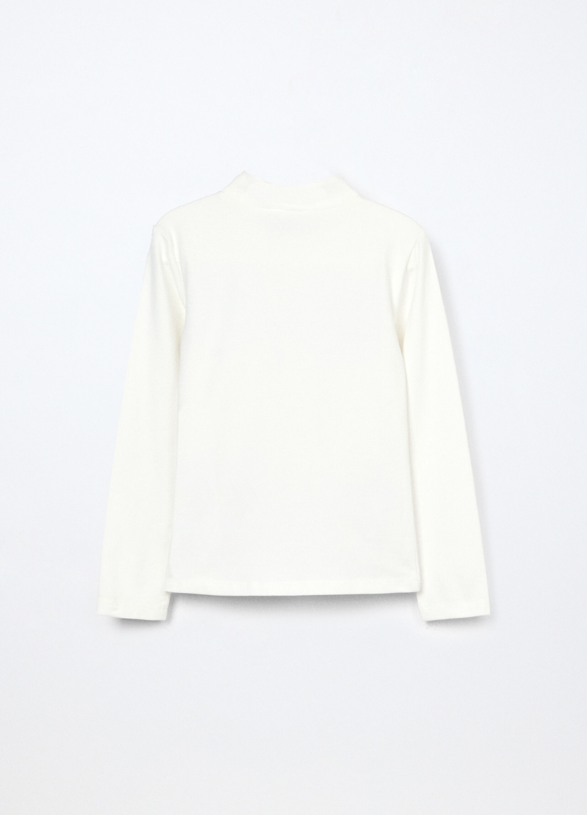 Lupetto in jersey di cotone stretch bambina_1