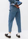 Pantaloni Slouchy Fit in denim di puro cotone donna_1