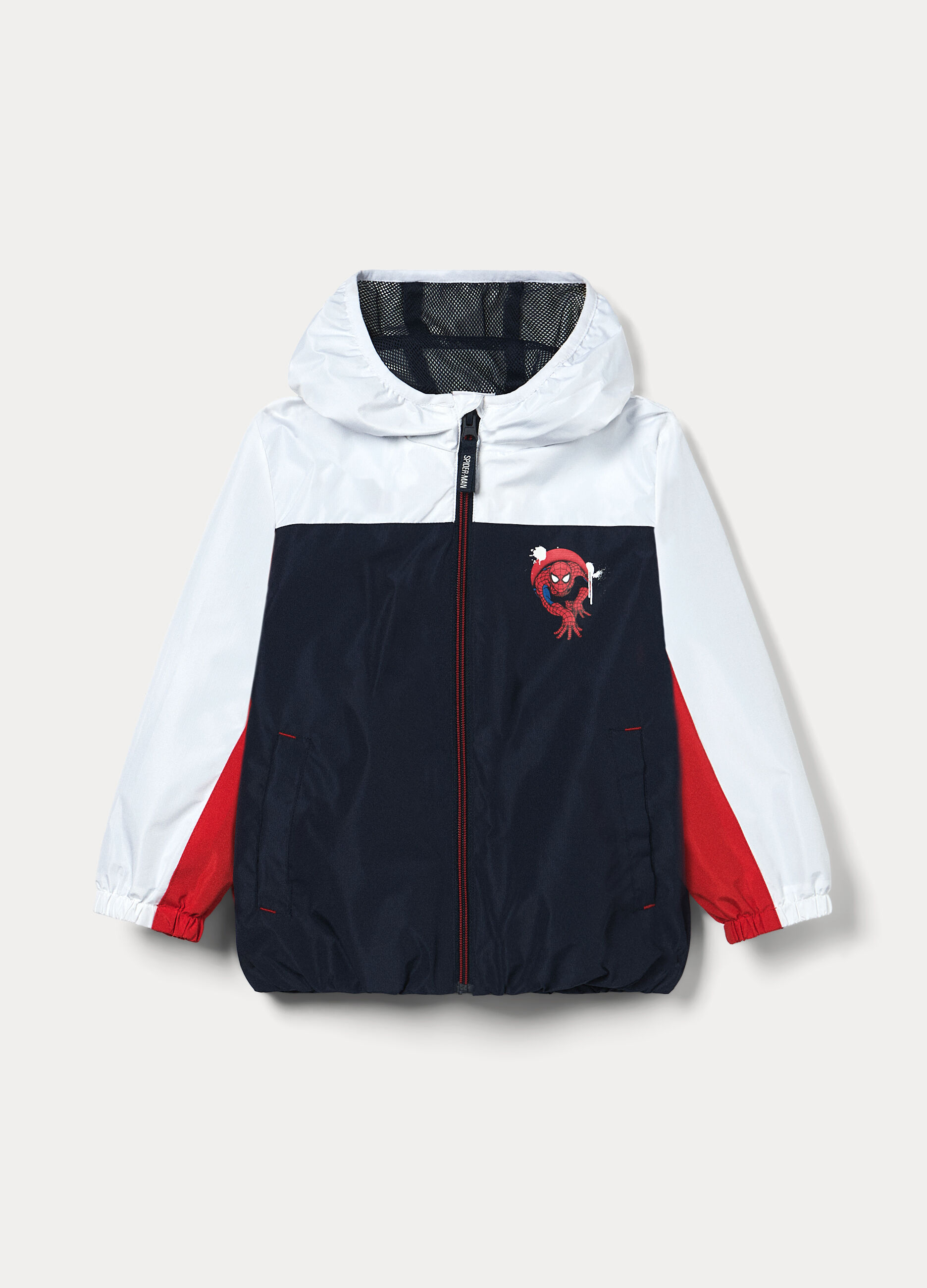 Giacca antipioggia Spider Man con cappuccio bambino_0