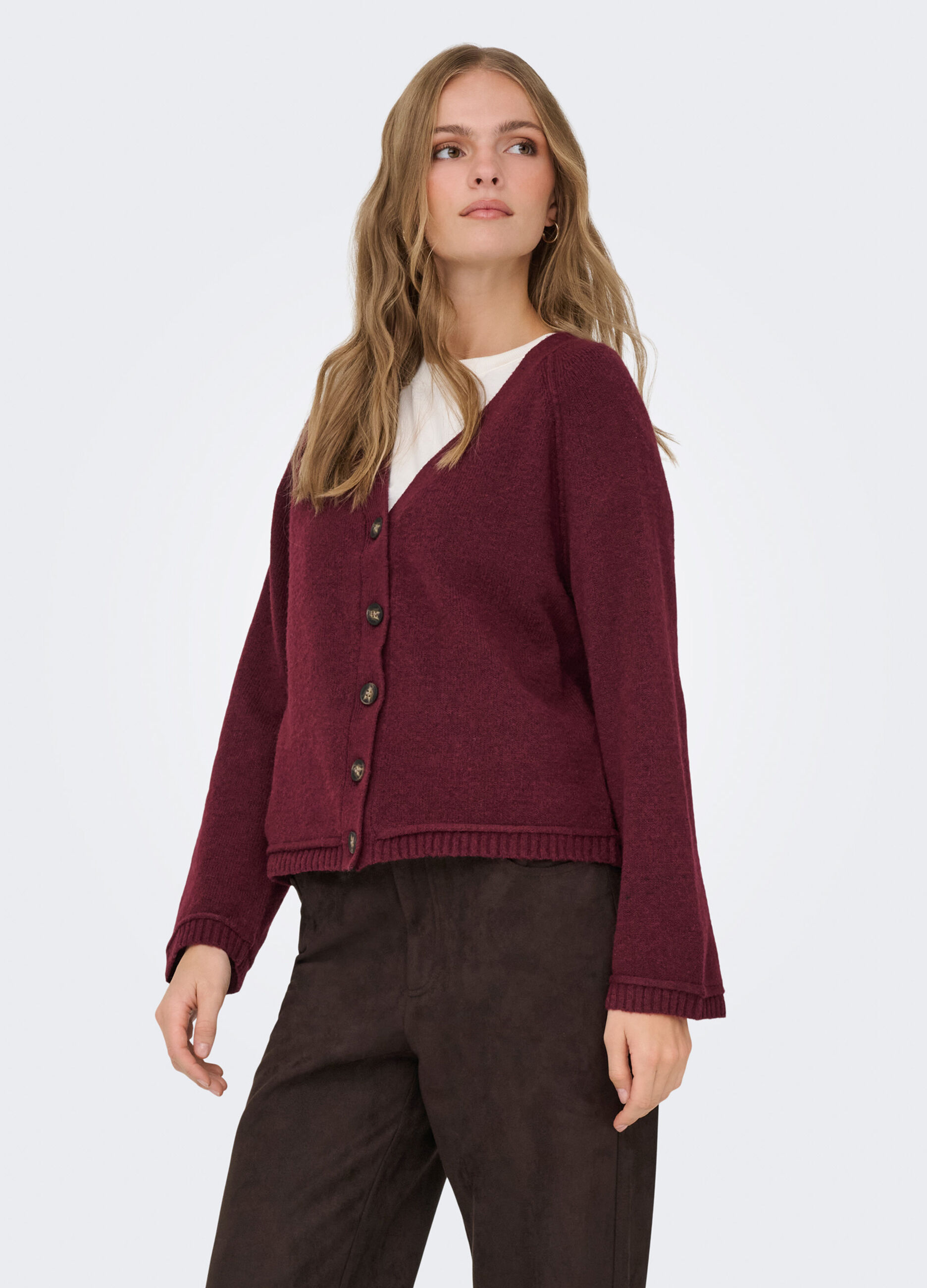 Cardigan con scollo a V donna_0