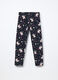 Leggings in french terry di cotone stretch bambina_0