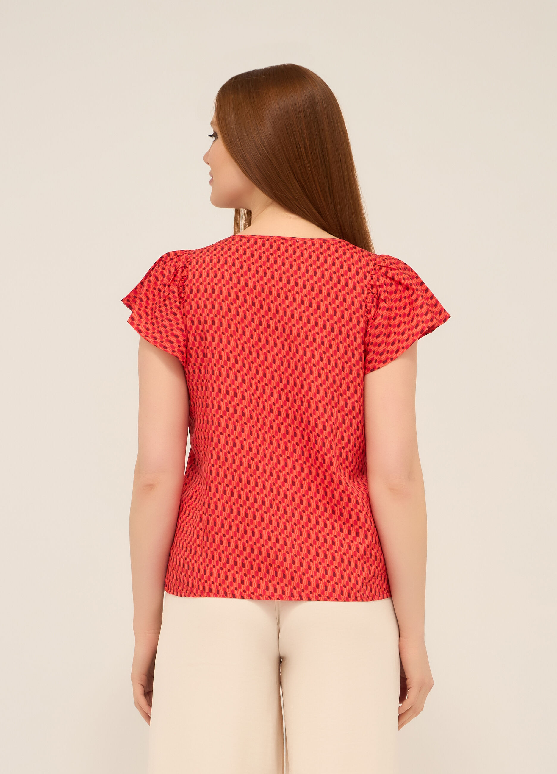 Blusa in american crepe donna_1
