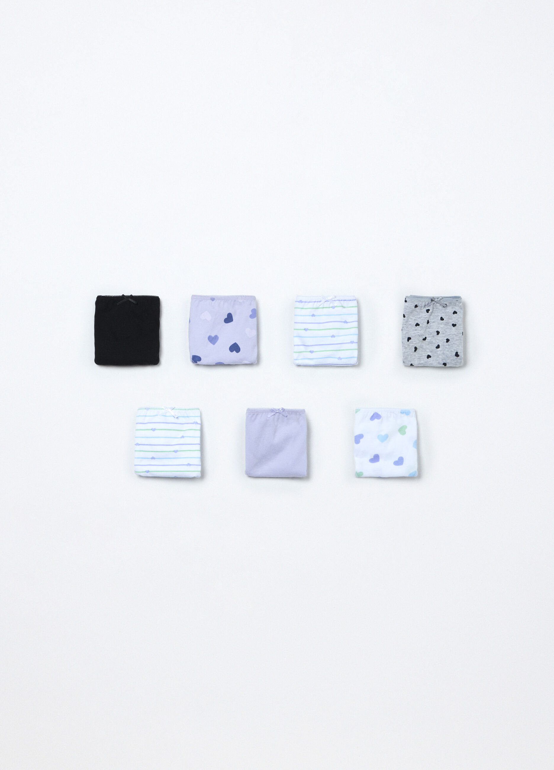 Pack 7 slip in puro cotone ragazza_0