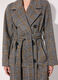 Cappotto lungo doppiopetto in misto lana donna_3