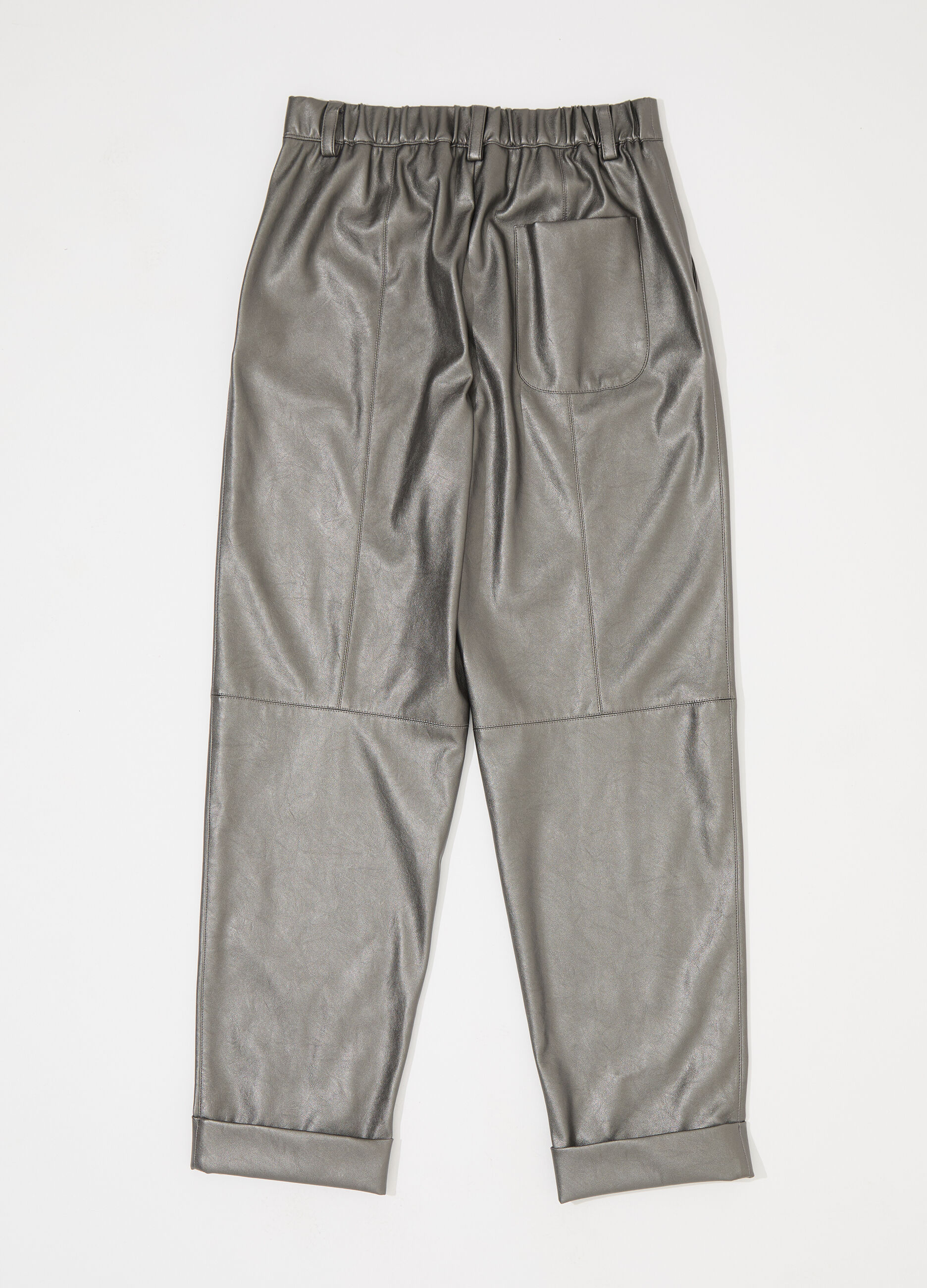 Pantalone a sigaretta in ecopelle donna_5