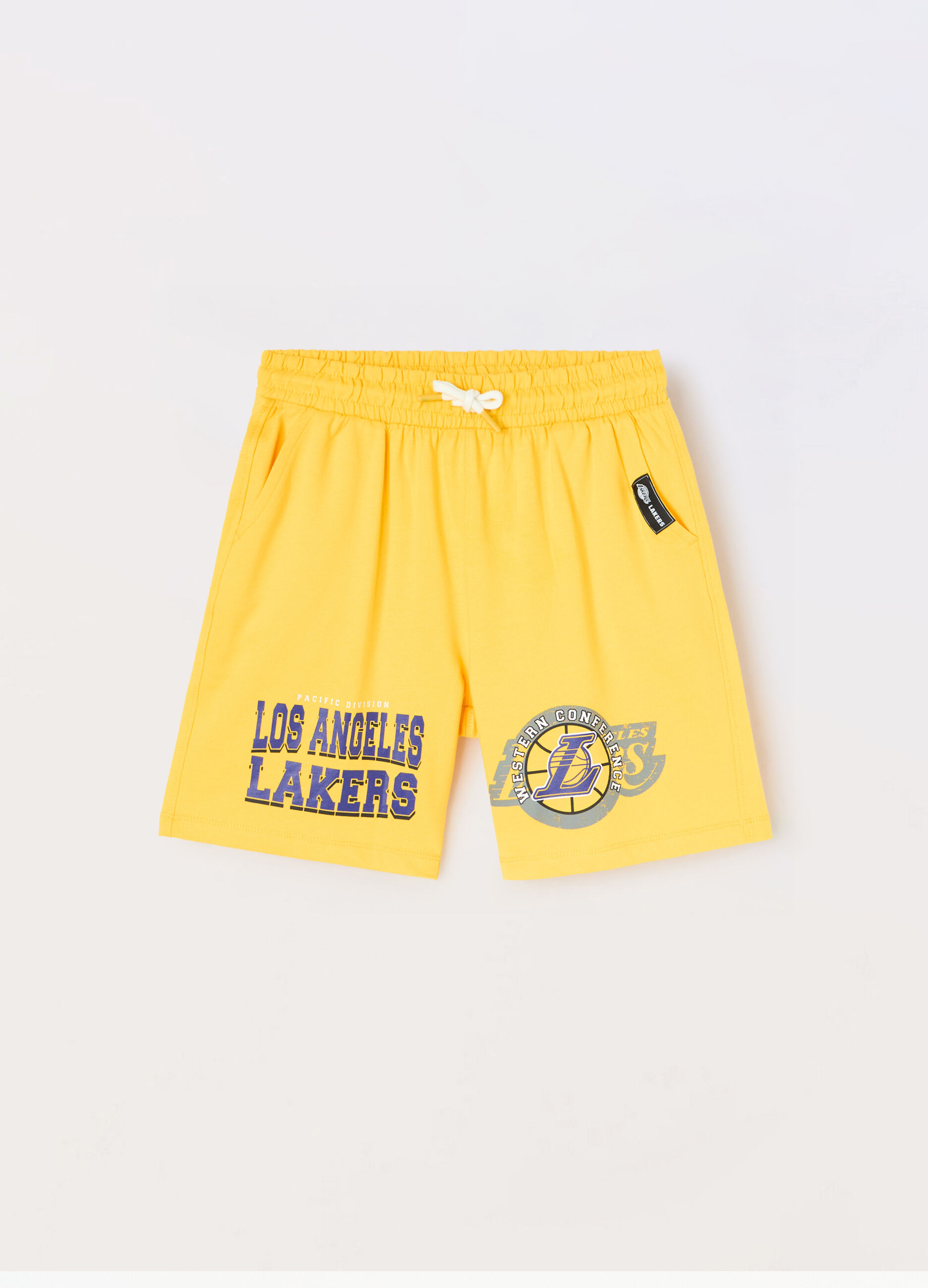 Shorts NBA in french terry di puro cotone ragazzo_0