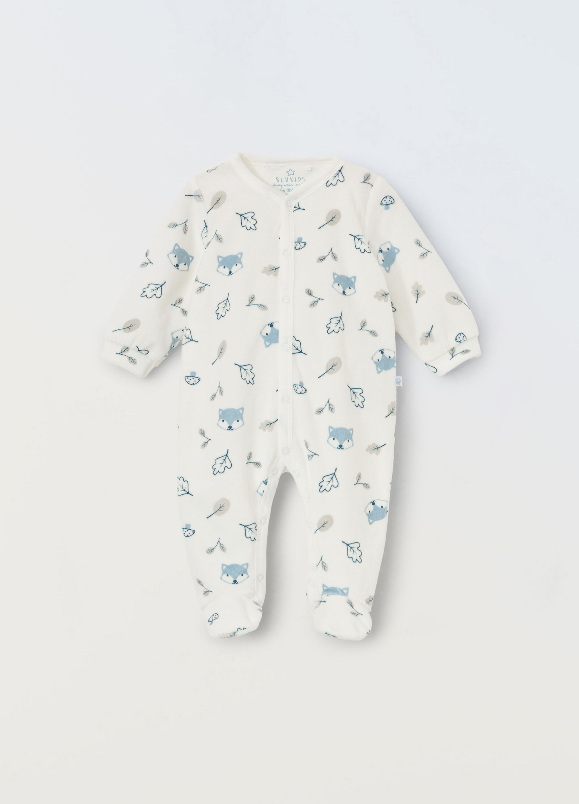 Tutina velour misto cotone neonato_0