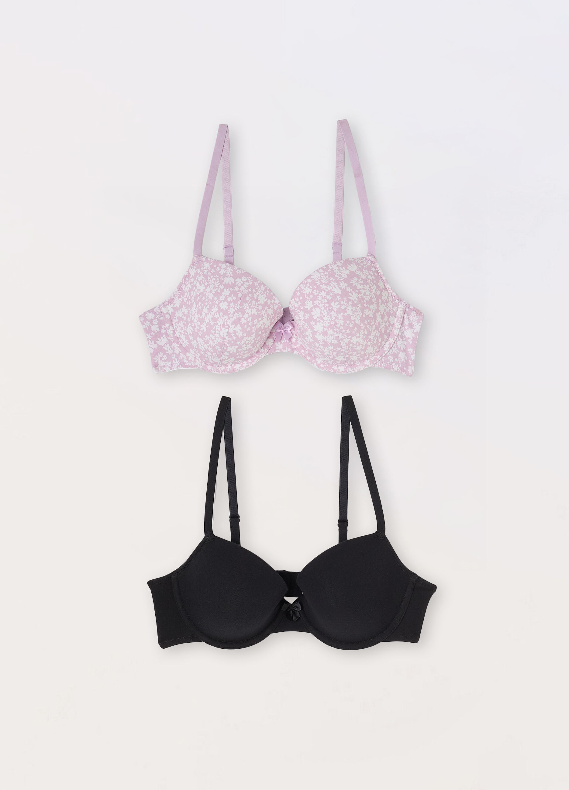Pack 2 reggiseni in cotone stretch donna_0