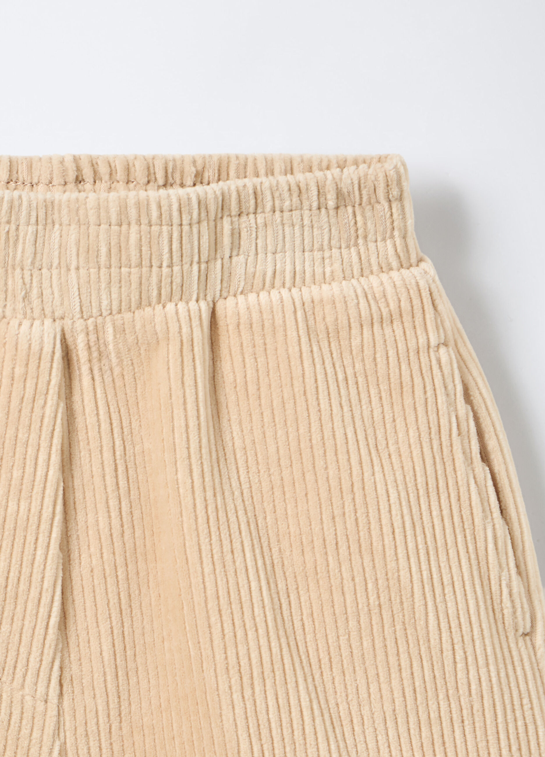Shorts in costina velour bambina_2