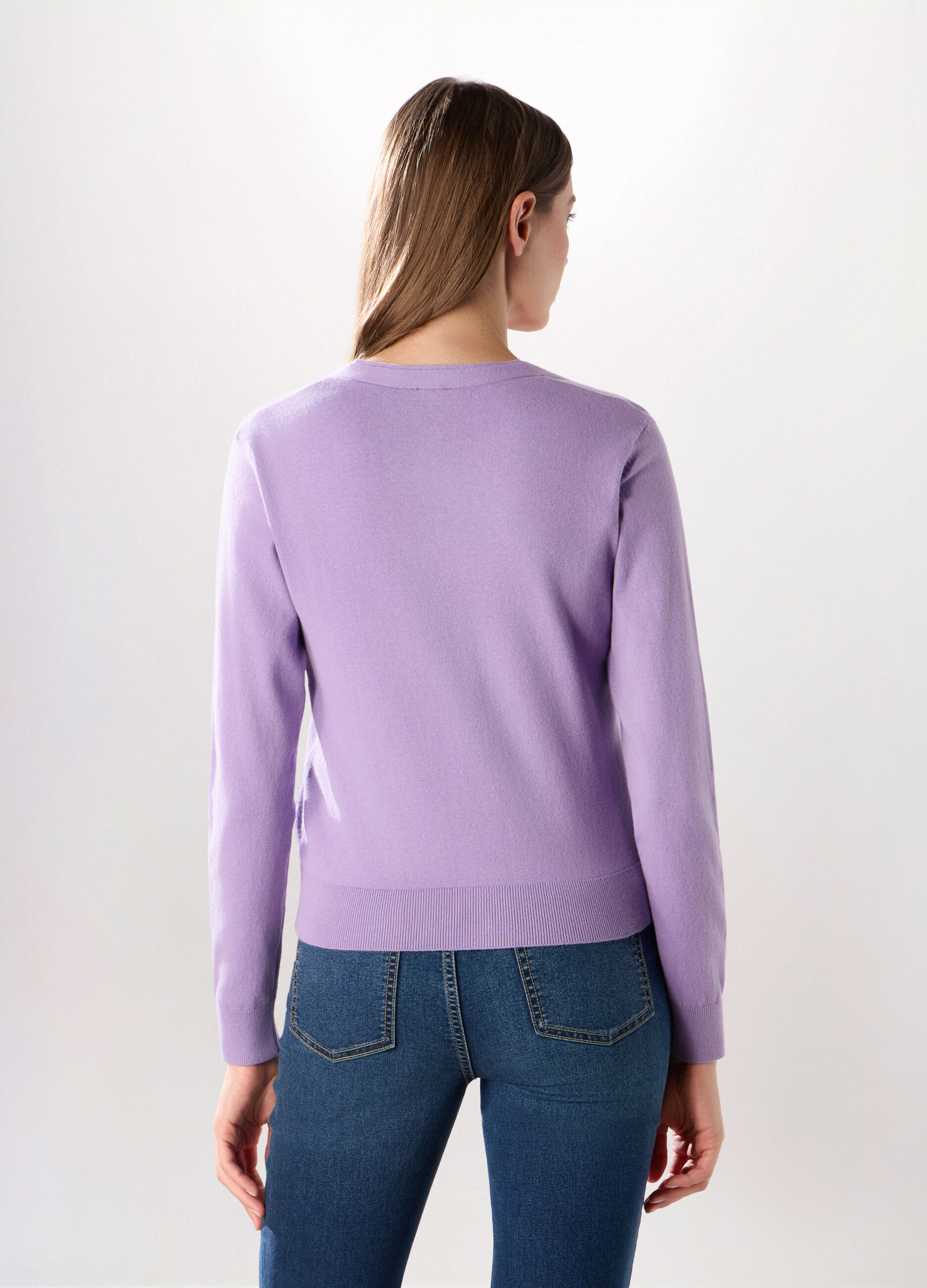 Cardigan in misto cotone donna_1