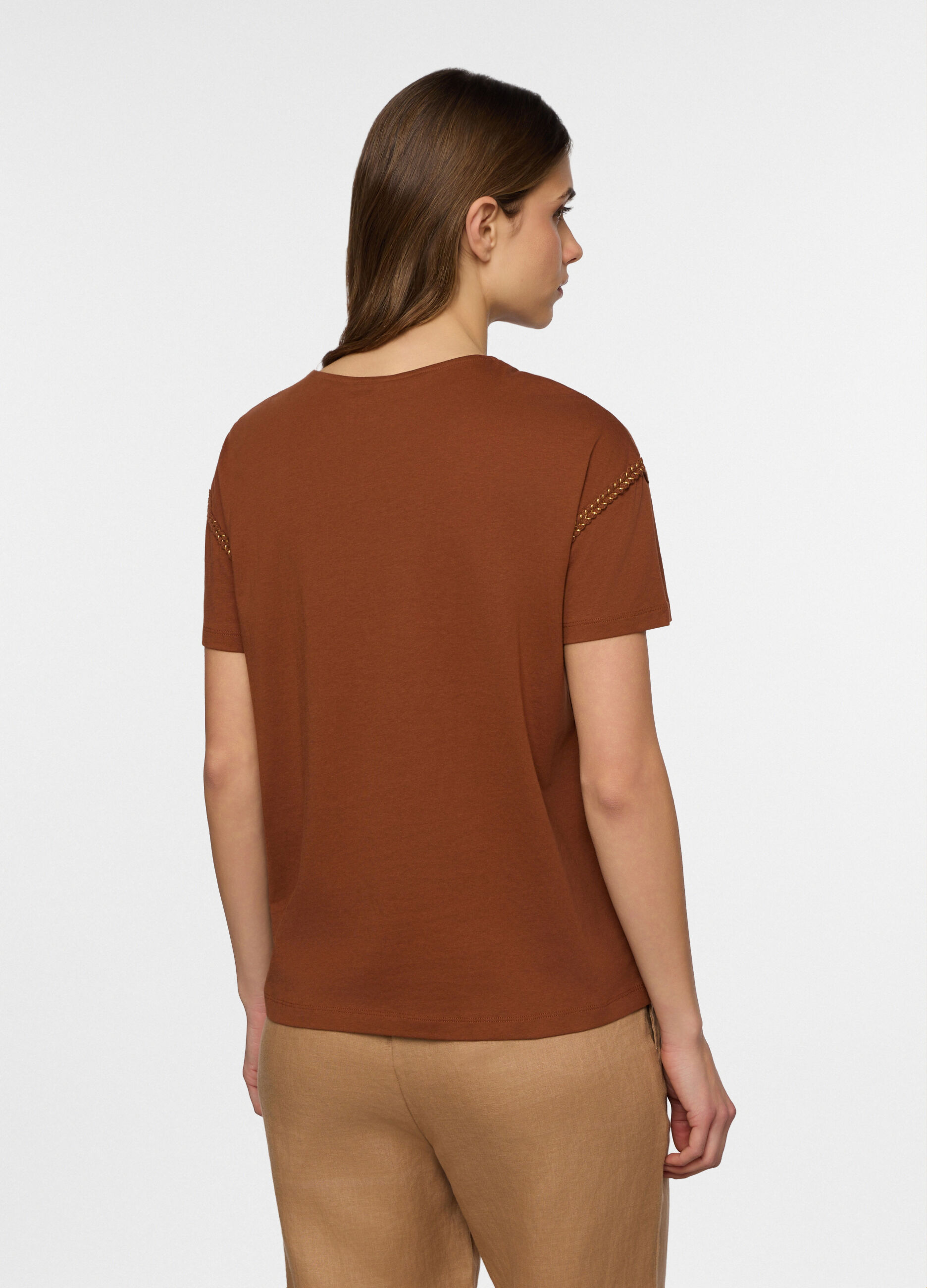 T-shirt girocollo donna_1