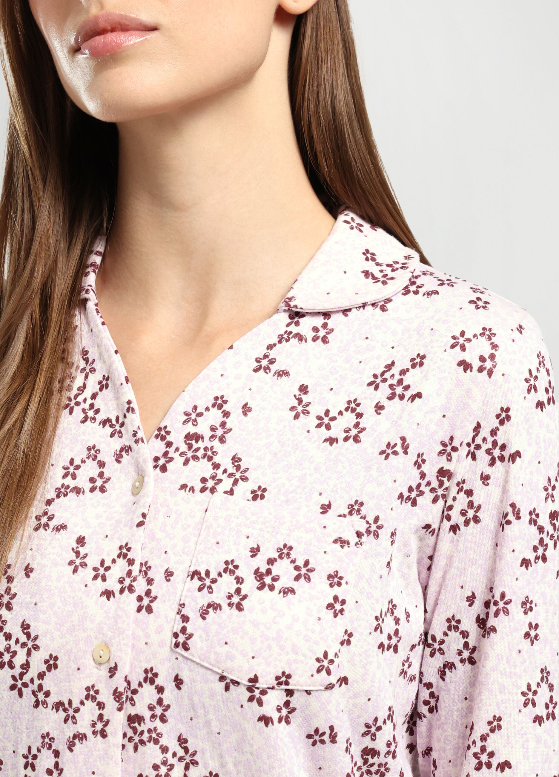 Camicia da notte in puro cotone donna_2