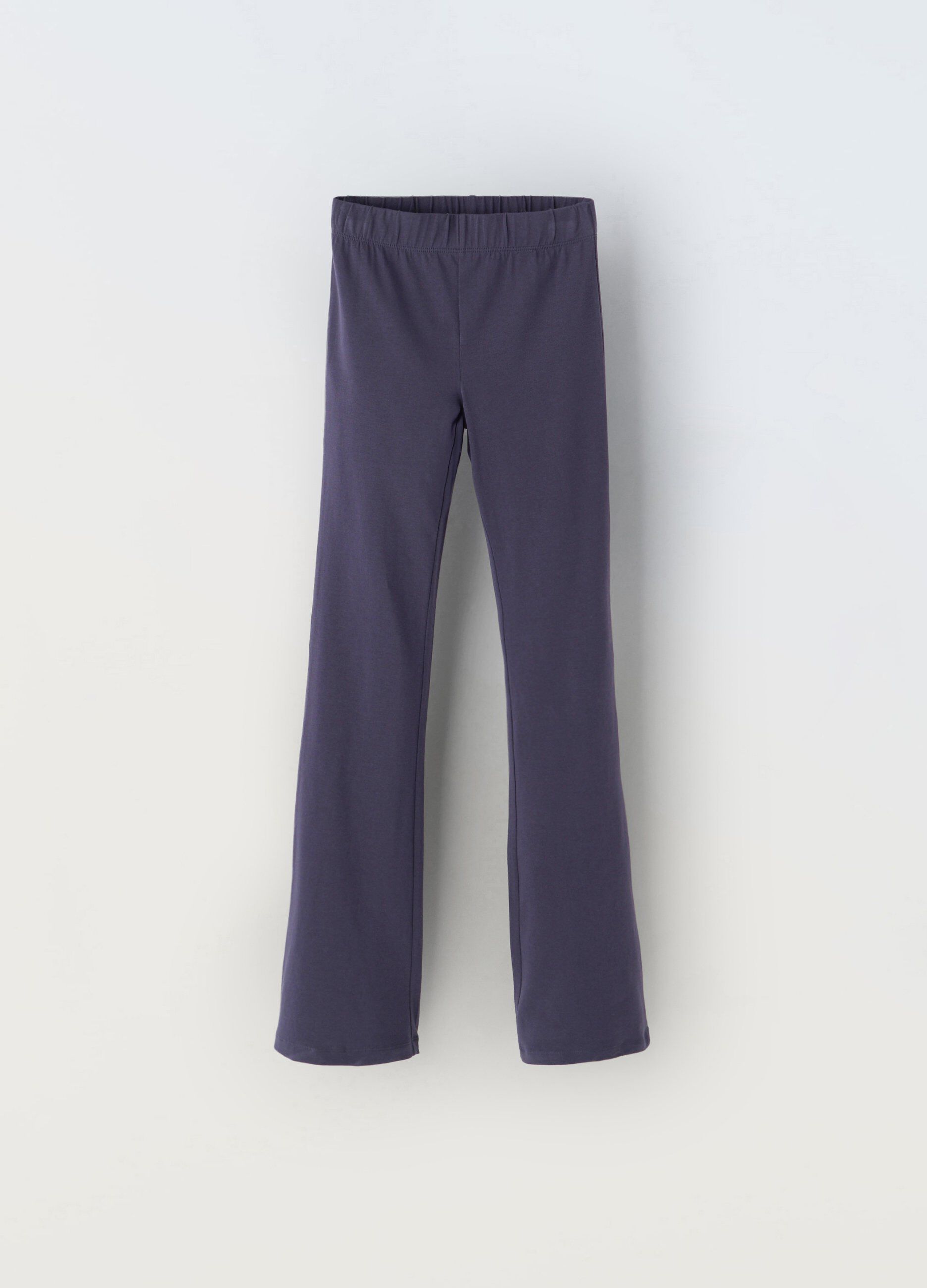 Leggings in cotone stretch flare fit ragazza_0