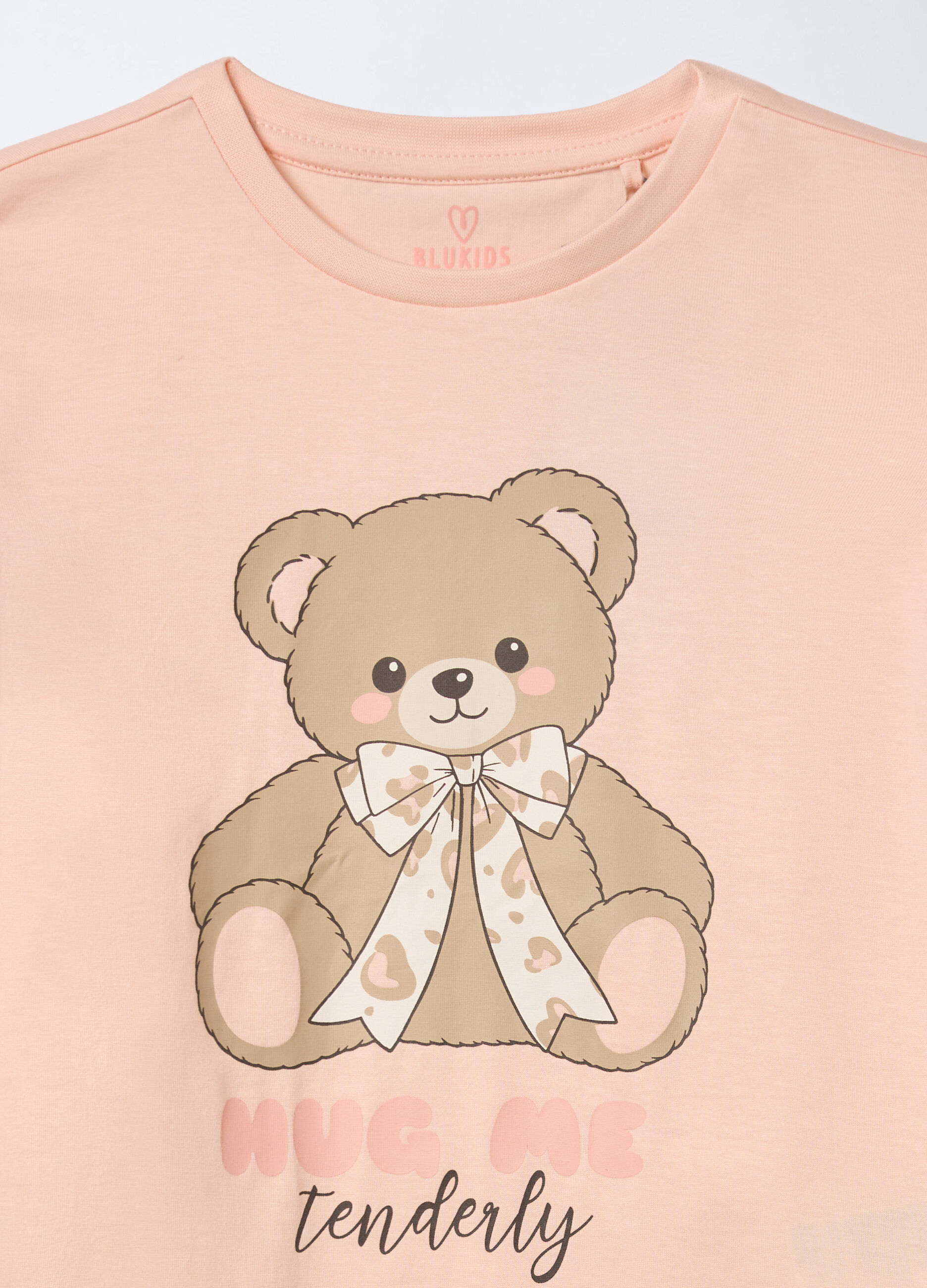 Set pigiama lungo in jersey di puro cotone bambina_2