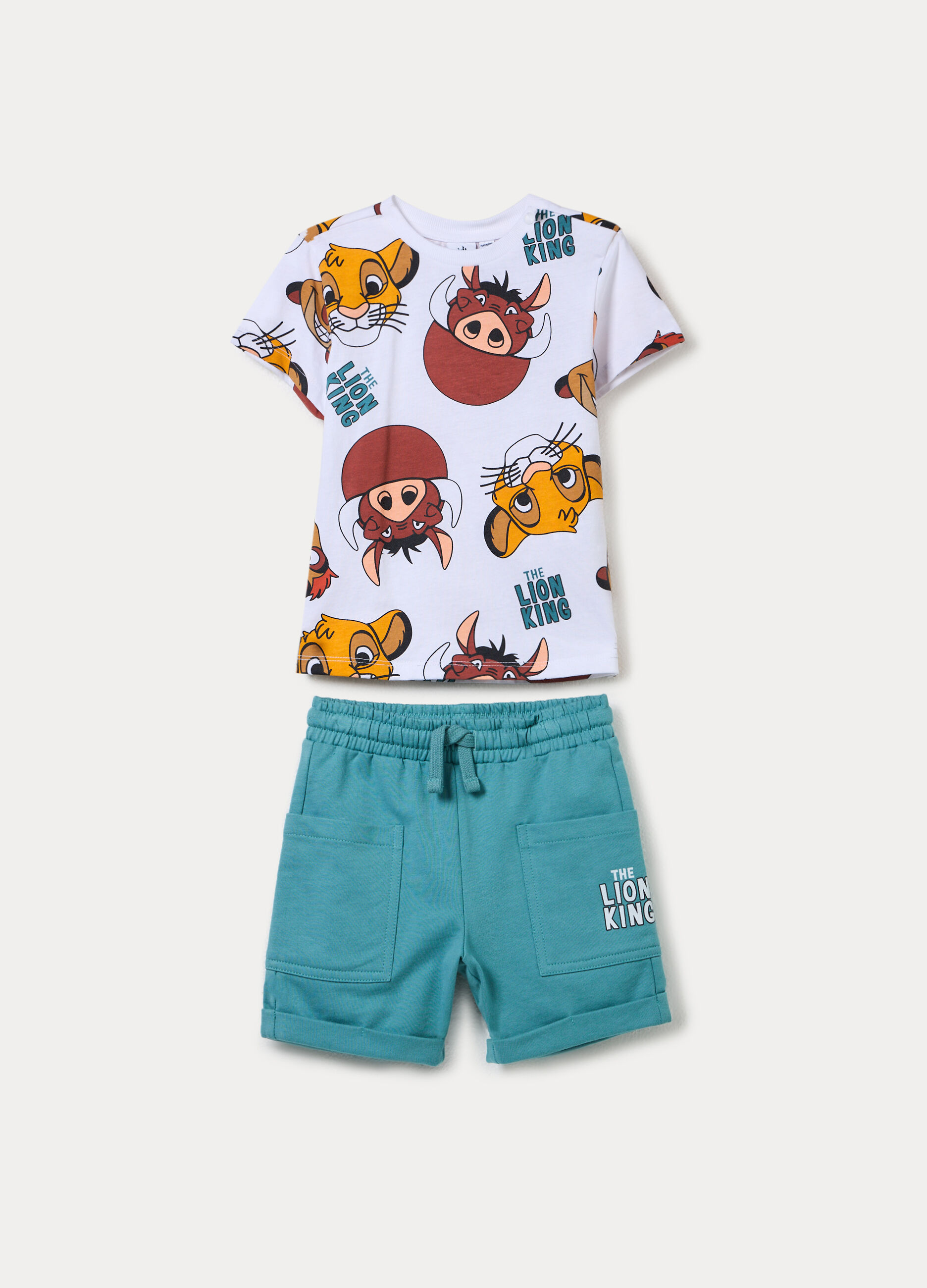 Jogging set Disney in jersey di puro cotone bimbo_0