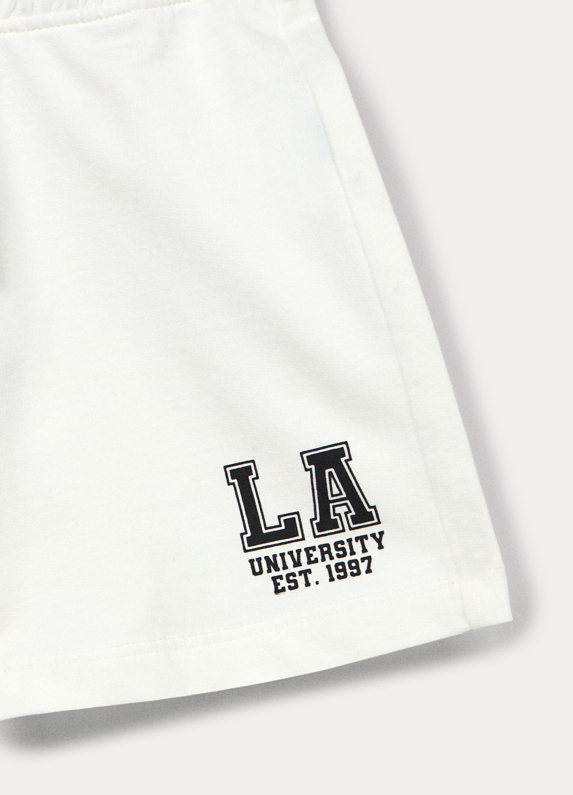 Shorts in french terry di puro cotone ragazza_2