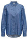 Camicia in denim con collo alla francese donna_5