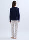 Set pigiama lungo Disney in jersey di puro cotone donna_1