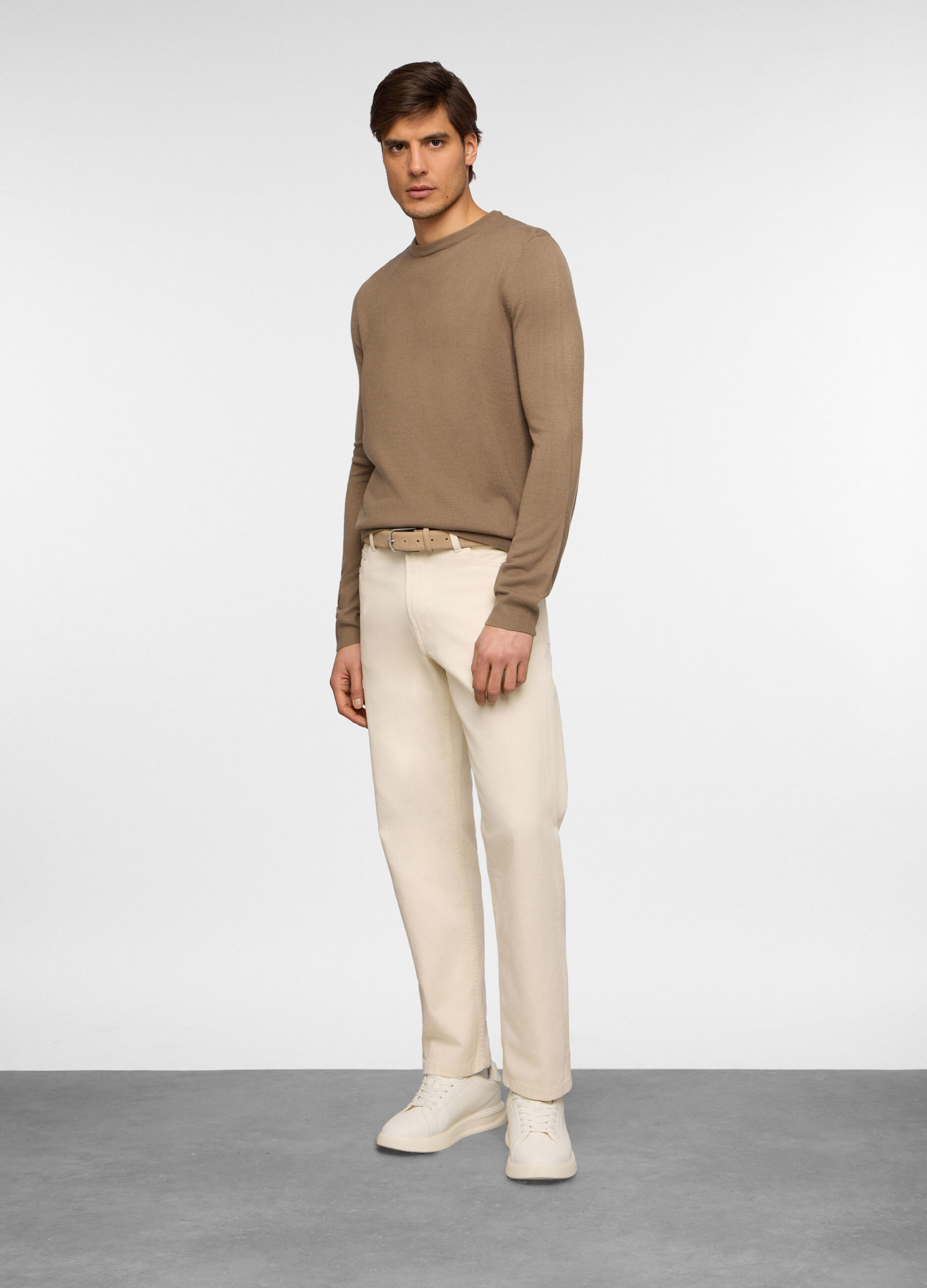 Jeans in twill di cotone uomo_0