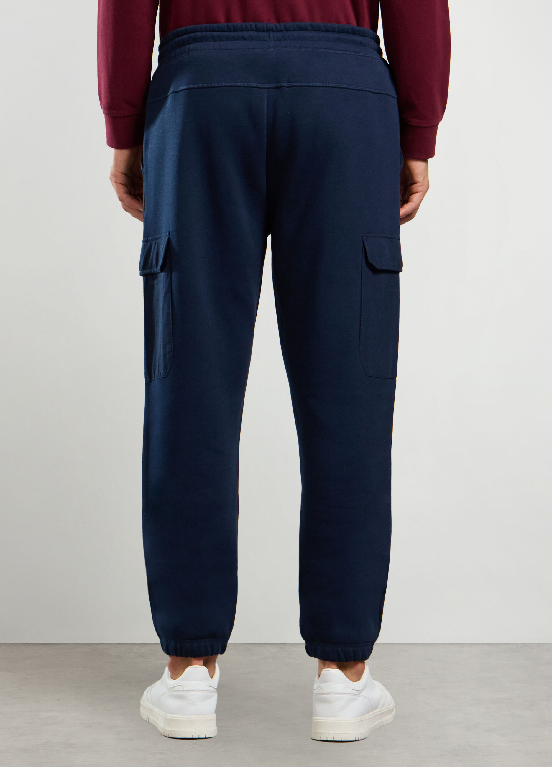 Joggers regular fit in misto cotone uomo_1