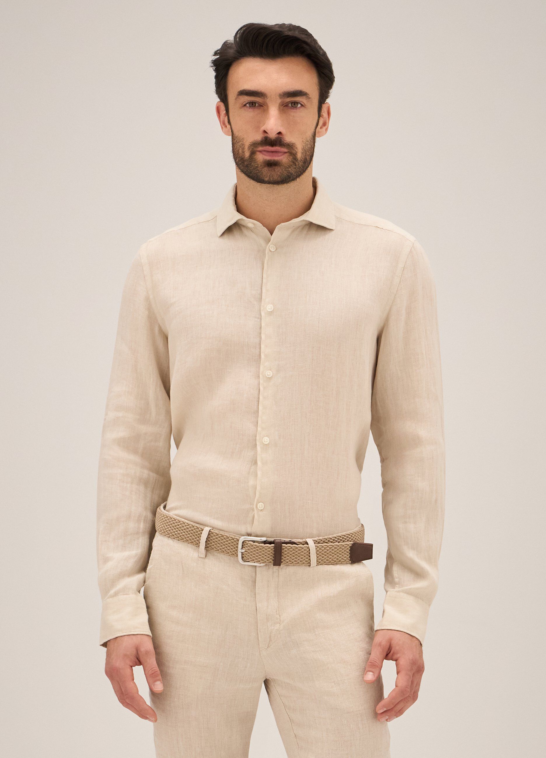 Camicia in puro lino Rumford uomo