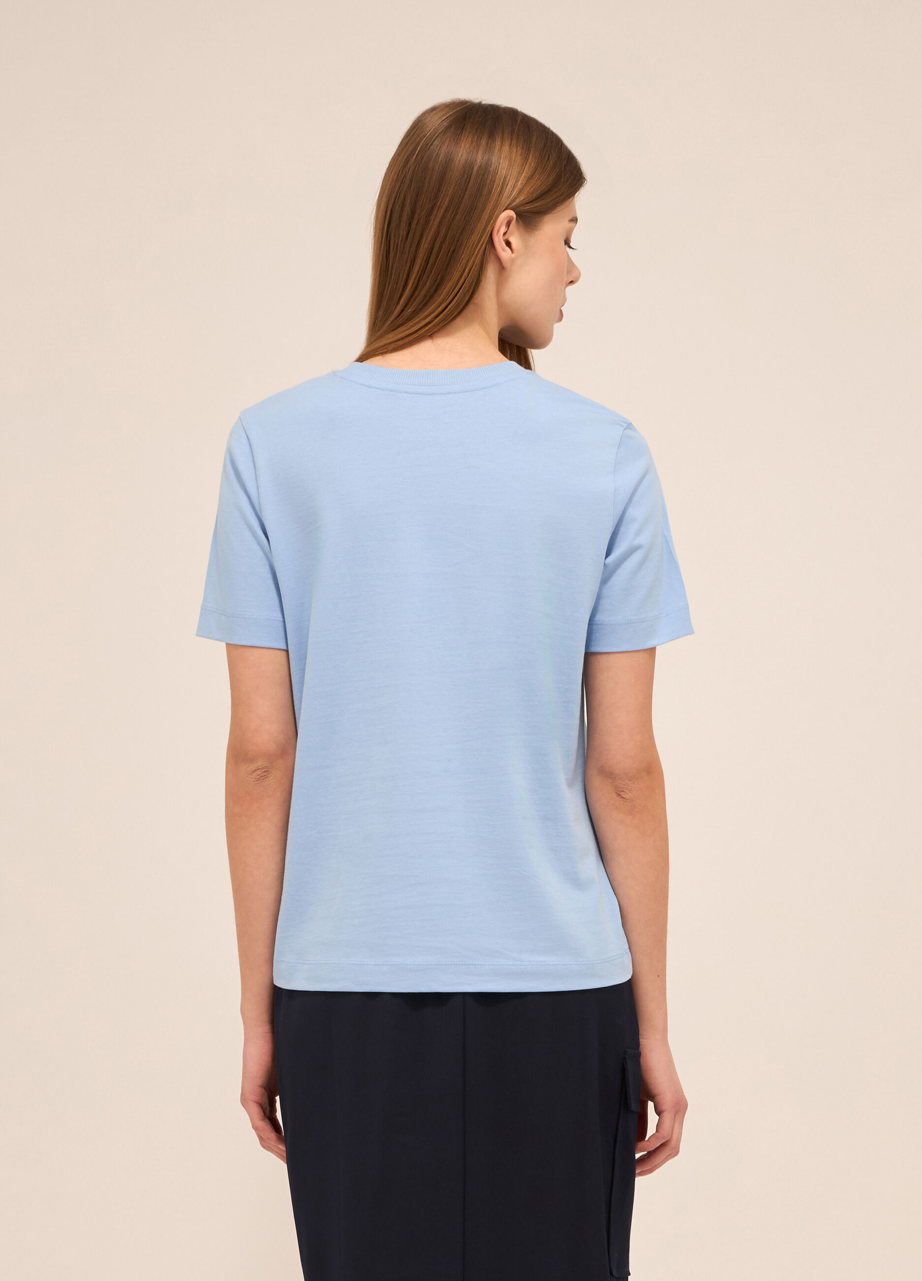 T-shirt in puro cotone donna_1