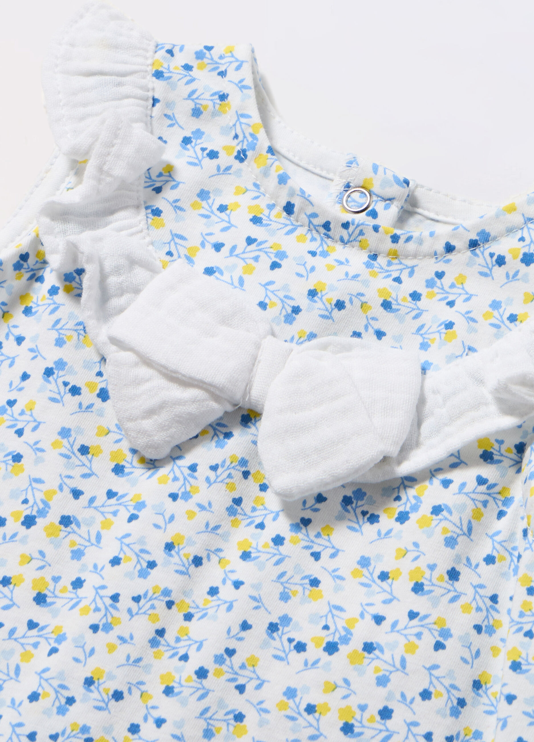 Pagliaccetto in jersey di cotone stretch neonata_1