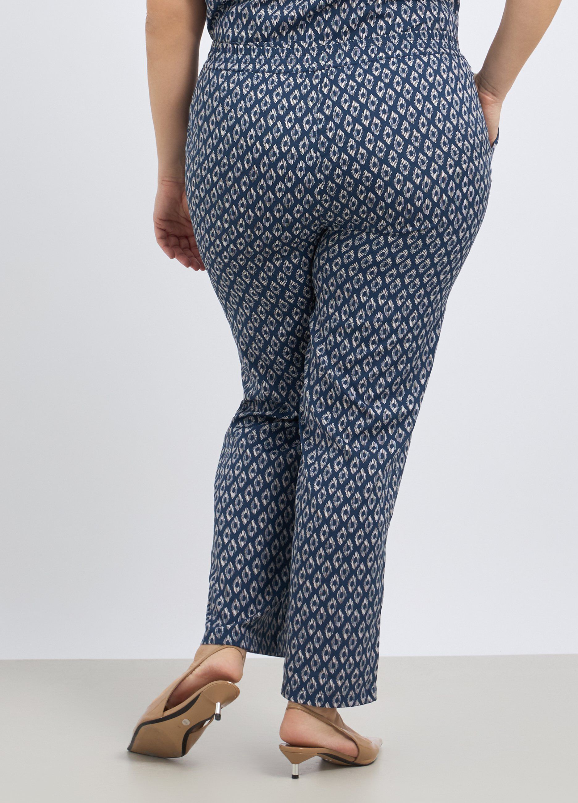 Pantaloni con stampa donna curvy