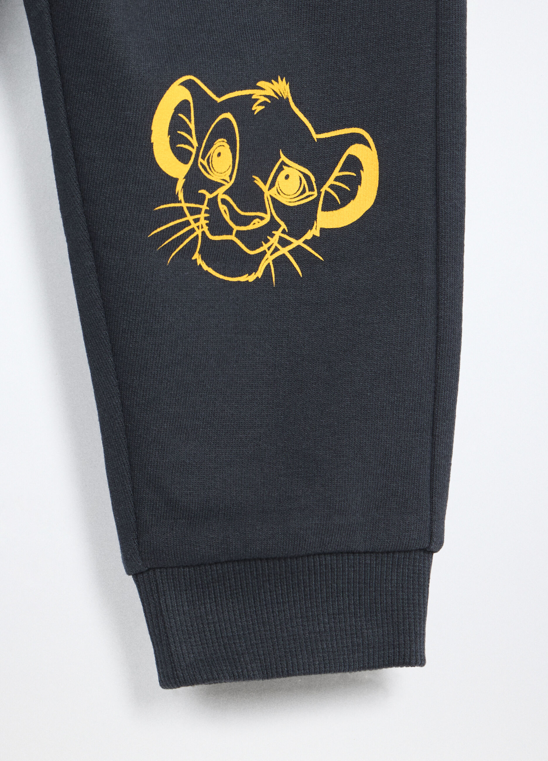 Jogging set in french terry di puro cotone neonato_3